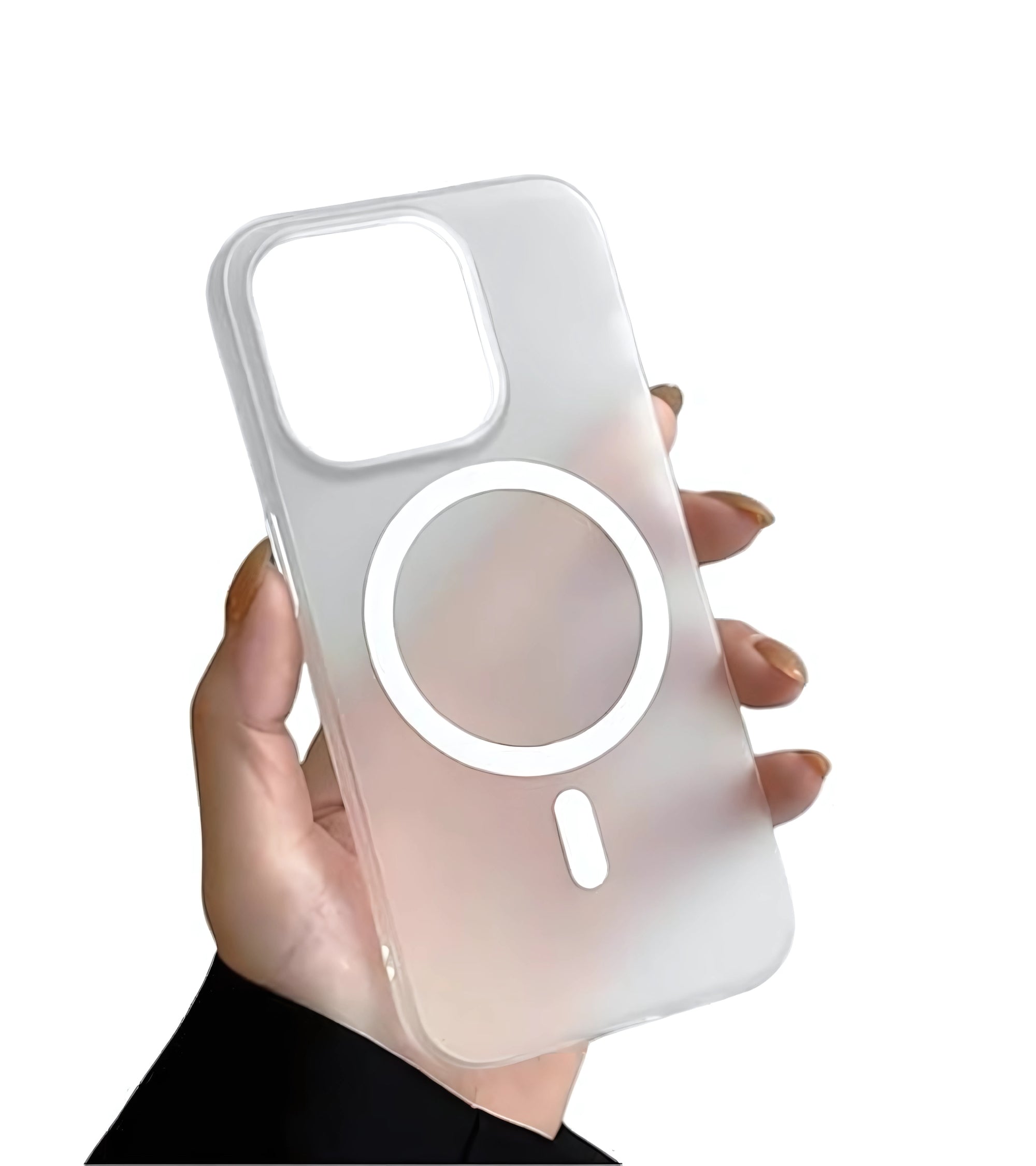 Premsons® Transparent Shockproof Silicone Case with Magnetic Ring Design for iPhone 14 Pro Max – Slim, Lightweight & Protective Back Cover for Daily Use