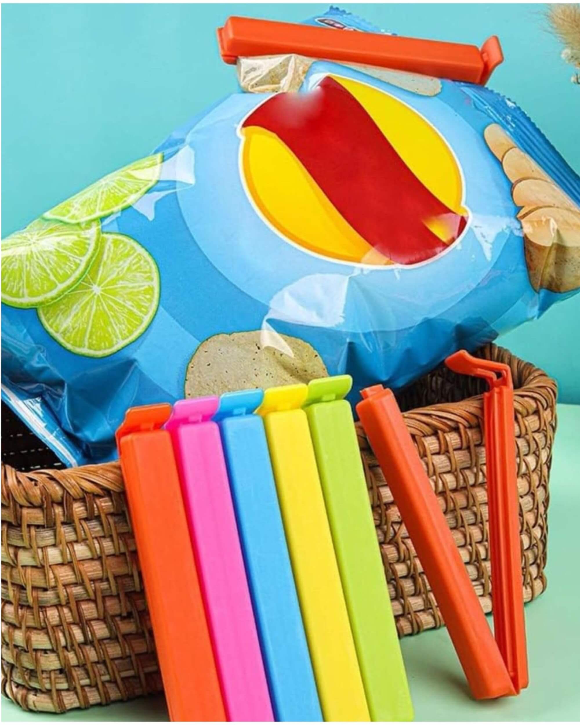 Premsons® Plastic Seal Clips – Airtight Bag Clips for Snacks, Coffee, Chips & Food Storage – Reusable, Washable & Keeps Food Fresh Longer