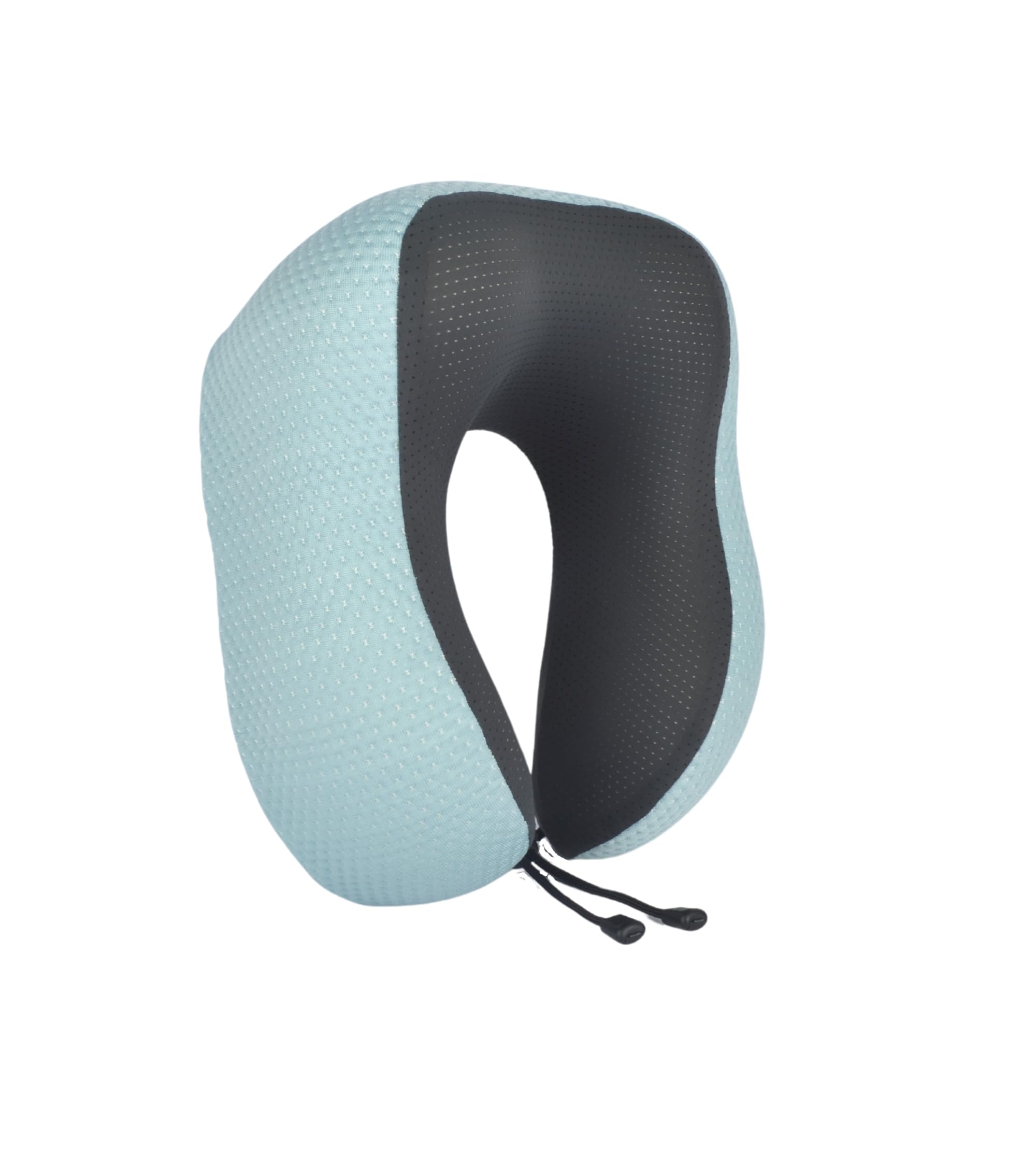 Cushy® Travel Neck Pillow with 360-Degree Head Support - Memory Foam Luxury Soft Pillow for Sleeping Rest - Home Travel Airplane Car - with Adjustable Toggles, Blue