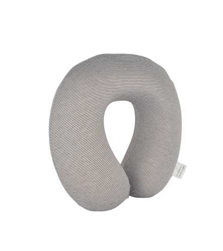 Cushy® Travel Neck Pillow with 360-Degree Head Support - Memory Foam Luxury Soft Pillow for Sleeping Rest - Home Travel Airplane Car - Plain, White & Black