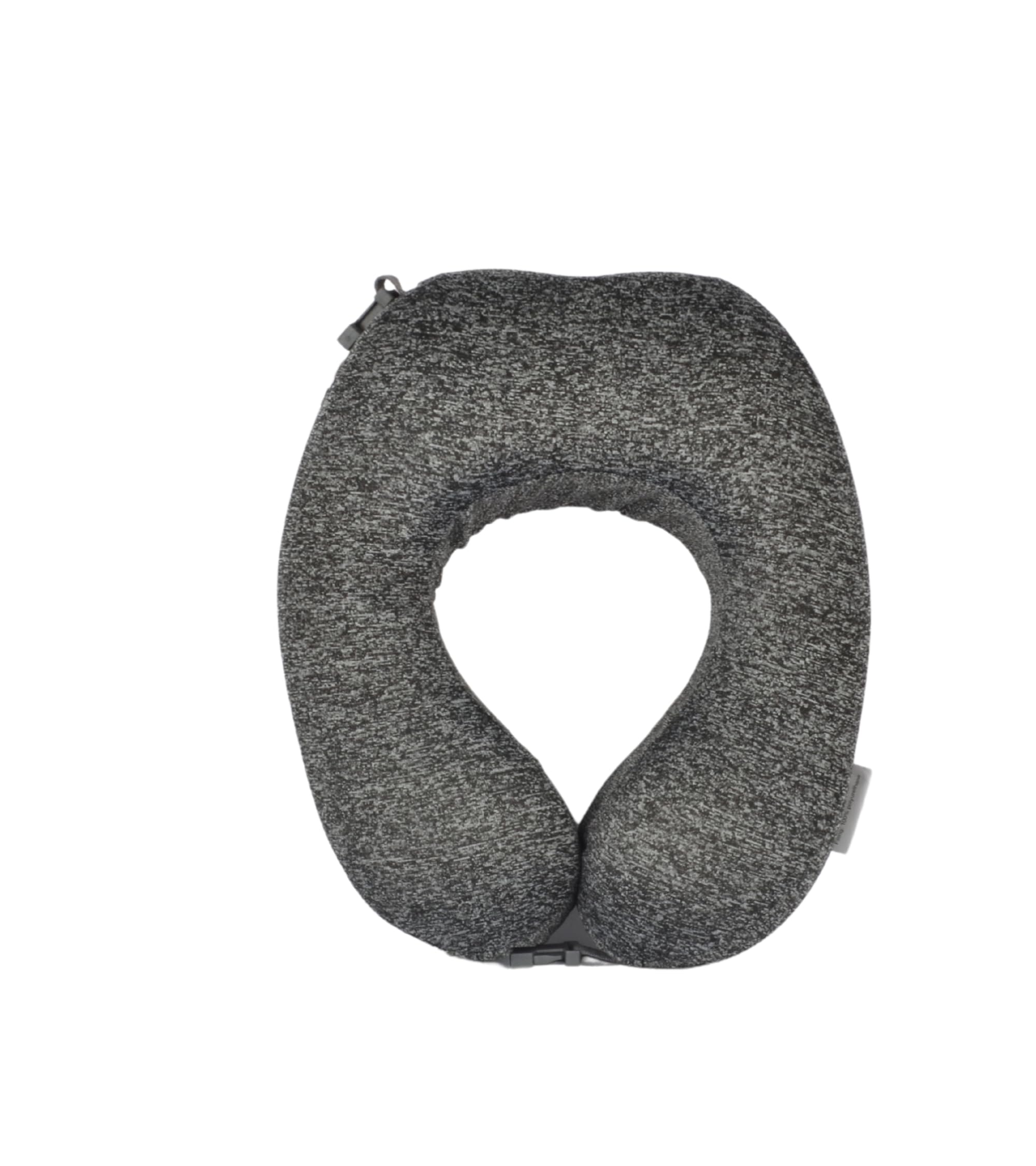 Cushy® Travel Neck Pillow with 360-Degree Head Support - Memory Foam Luxury Soft Pillow for Sleeping Rest - Home Travel Airplane Car - with Adjustable Belt, Black
