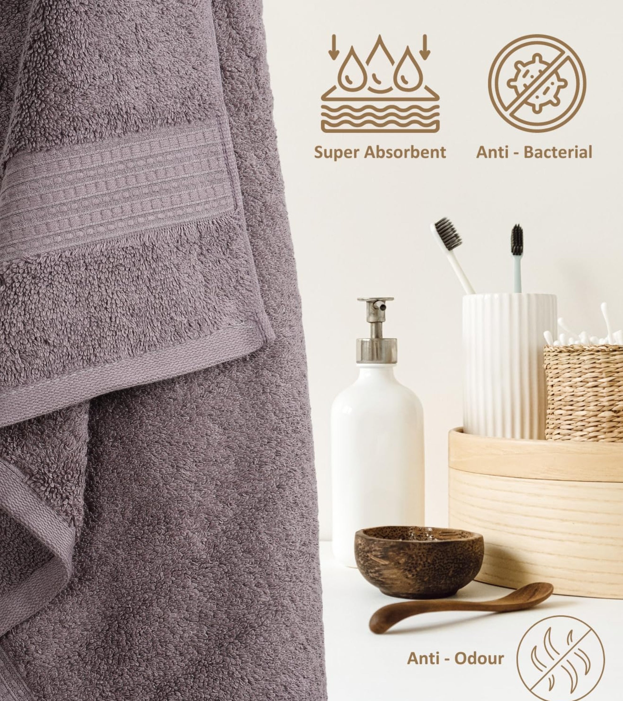 Premsons® Soft Cotton Bath Towel – Ultra-Absorbent & Quick Drying Towel for Daily Bathroom Use, Travel & Spa – Plush & Comfortable Towel for Men & Women