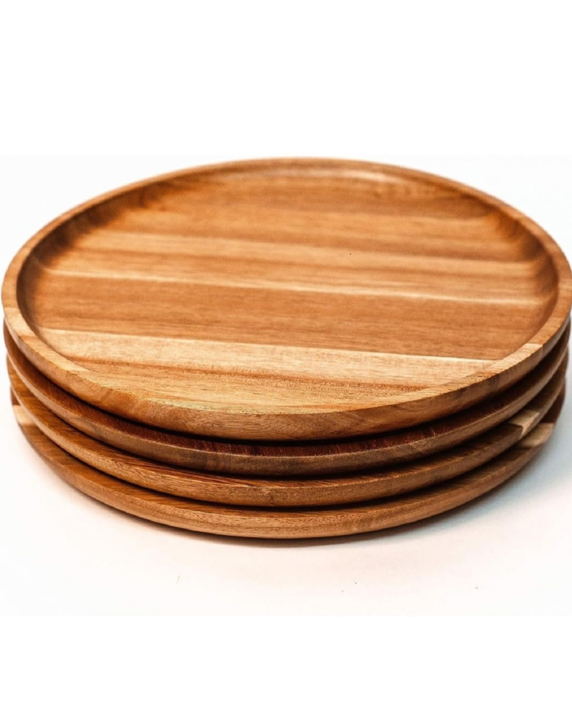 Premsons® Small Wooden Pizza Platter – Eco-Friendly & Unbreakable Serving Tray for Home & Kitchen | Ideal for Pizza, Snacks & Appetizers