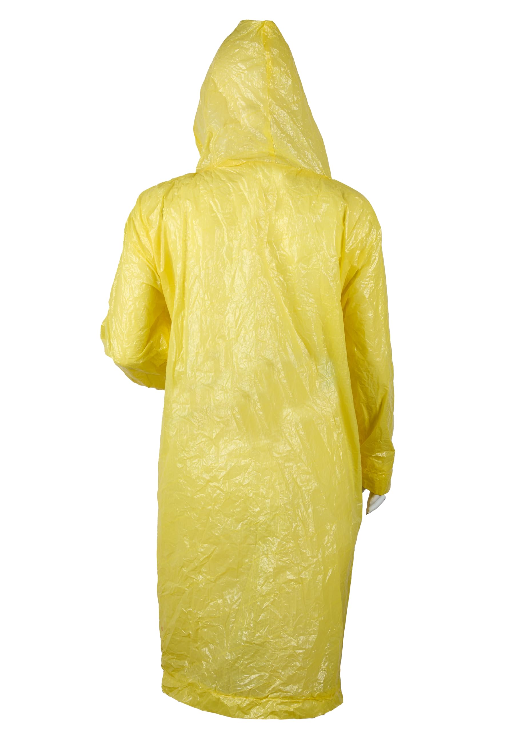 Premsons® Reusable Raincoat Poncho with Hood for Women & Men - Unisex Outdoor Rain Poncho for Adult Boys Girls - Waterproof Lightweight Packable One Size Fits Most Rainwear with Sleeves - Pack Of 3