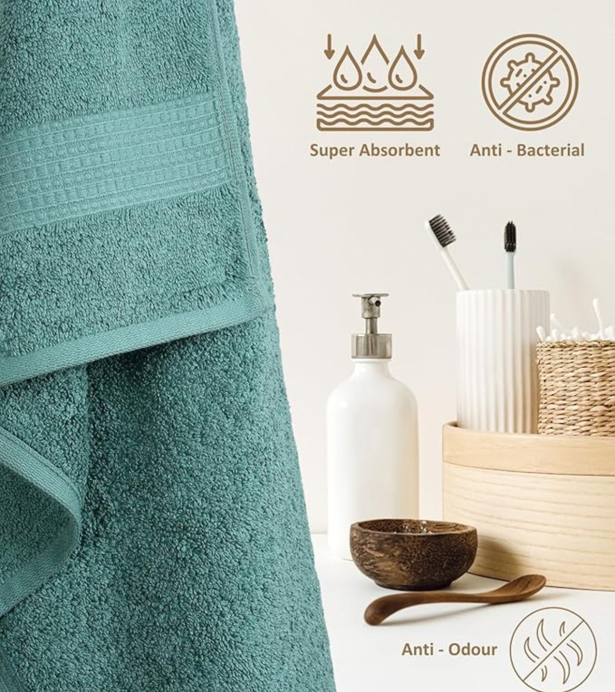 Premsons® Soft Cotton Bath Towel – Ultra-Absorbent & Quick Drying Towel for Daily Bathroom Use, Travel & Spa – Plush & Comfortable Towel for Men & Women