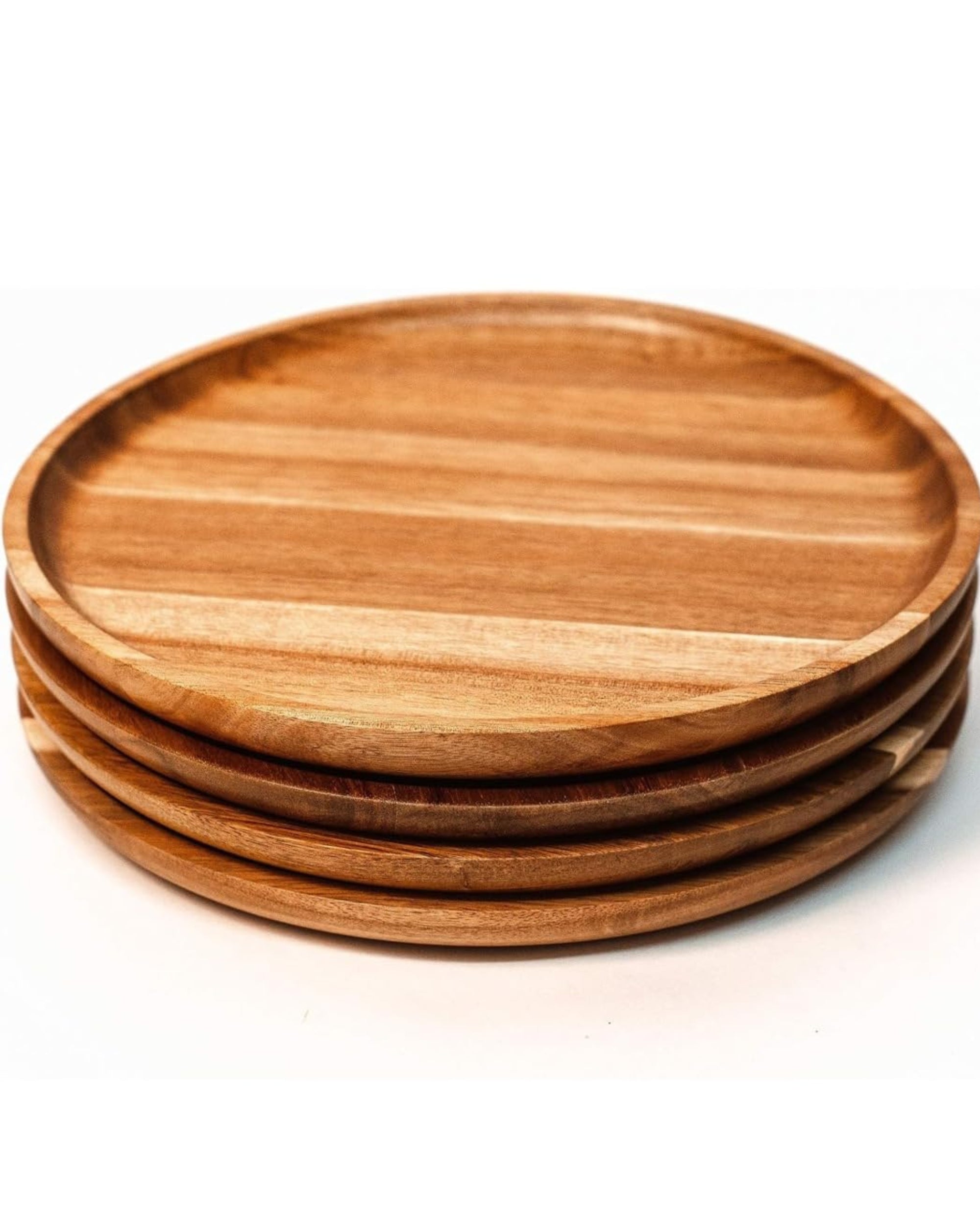 Premsons® Small Wooden Pizza Platter – Eco-Friendly & Unbreakable Serving Tray for Home & Kitchen | Ideal for Pizza, Snacks & Appetizers