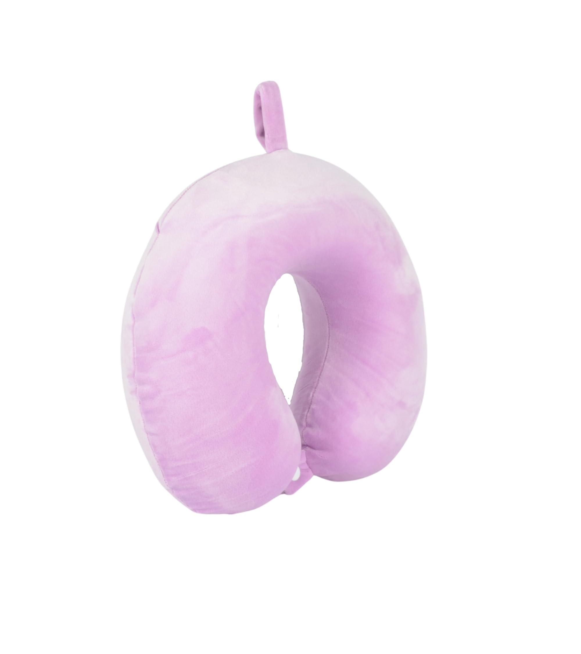 Cushy® Travel Neck Pillow with 360-Degree Head Support - Memory Foam Luxury Soft Pillow for Sleeping Rest - Home Travel Airplane Car - Plain, Purple