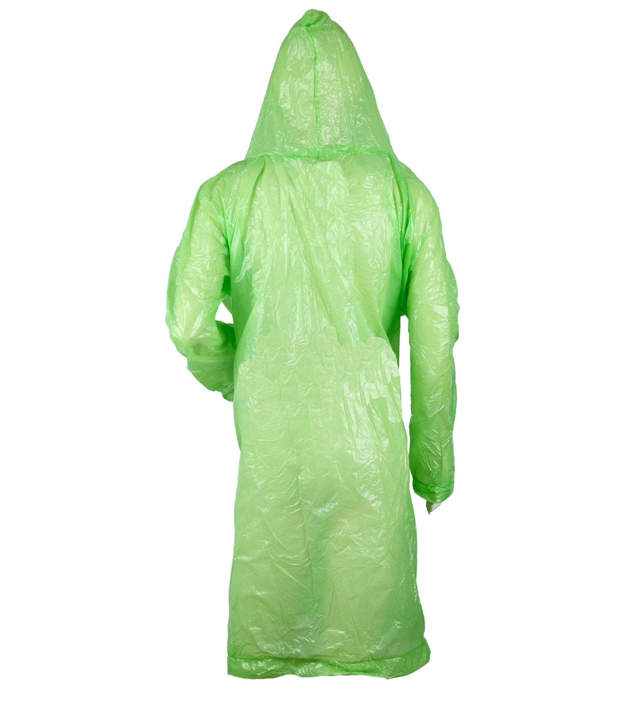 Premsons® Reusable Raincoat Poncho with Hood for Women & Men - Unisex Outdoor Rain Poncho for Adult Boys Girls - Waterproof Lightweight Packable One Size Fits Most Rainwear with Sleeves - Pack Of 3