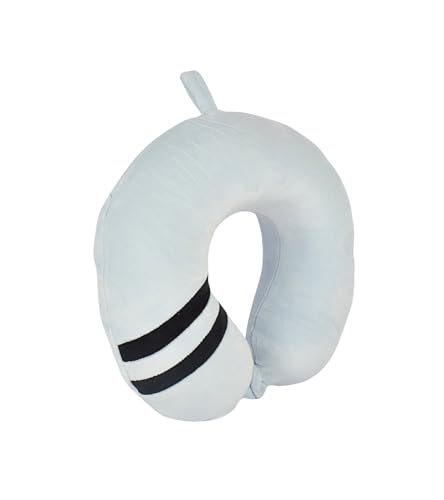Cushy® Travel Neck Pillow with 360-Degree Head Support - Memory Foam Luxury Soft Pillow for Sleeping Rest - Home Travel Airplane Car - Dual Color, Grey & Black