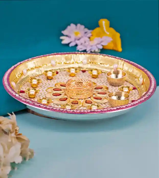 Premsons® Royal Radiance Pooja Thali – Complete Setup for Puja Needs
