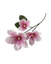 Premsons® Premium Magnolia Blossoms Flower Bunch – Elegant Artificial Blooms for Vases, Home Styling & Event Centerpieces - Light Pink