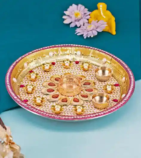 Premsons® Royal Radiance Pooja Thali – Complete Setup for Puja Needs