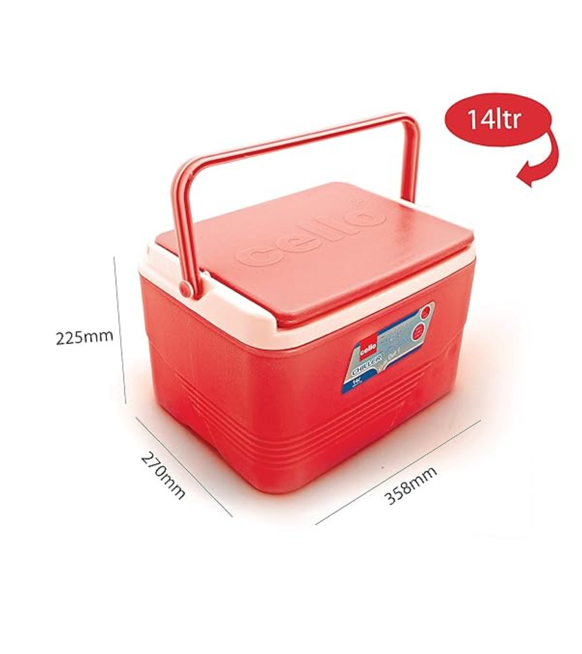 Premsons® Chiller Ice Box – 14L Portable Insulated Cooler with Handle – Ideal for Picnics, Camping & Travel