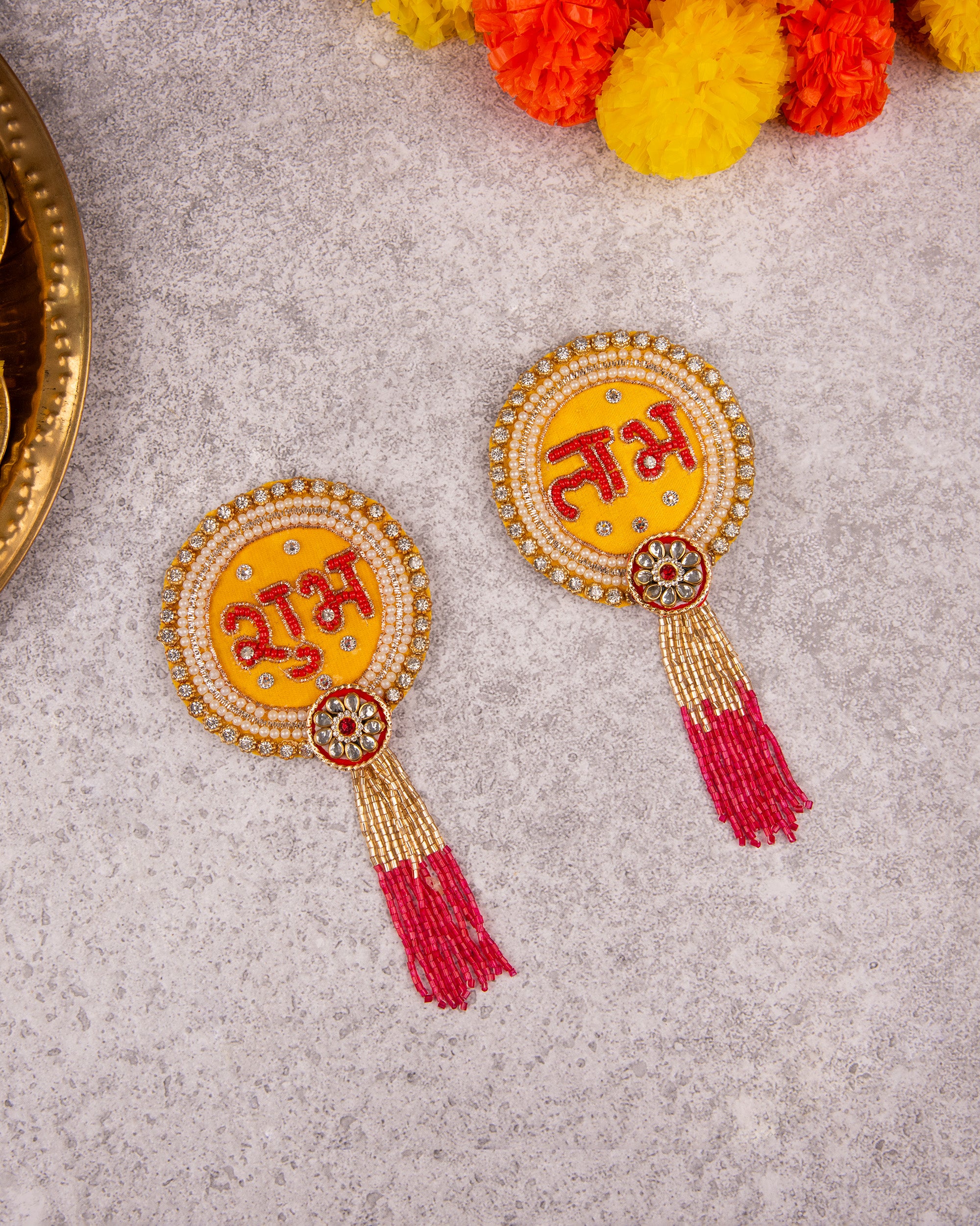 Premsons® Shubh Labh Stickers – Decorative Wall & Main Door Hanging for Home, Temple & Festive Décor – Pack of 2