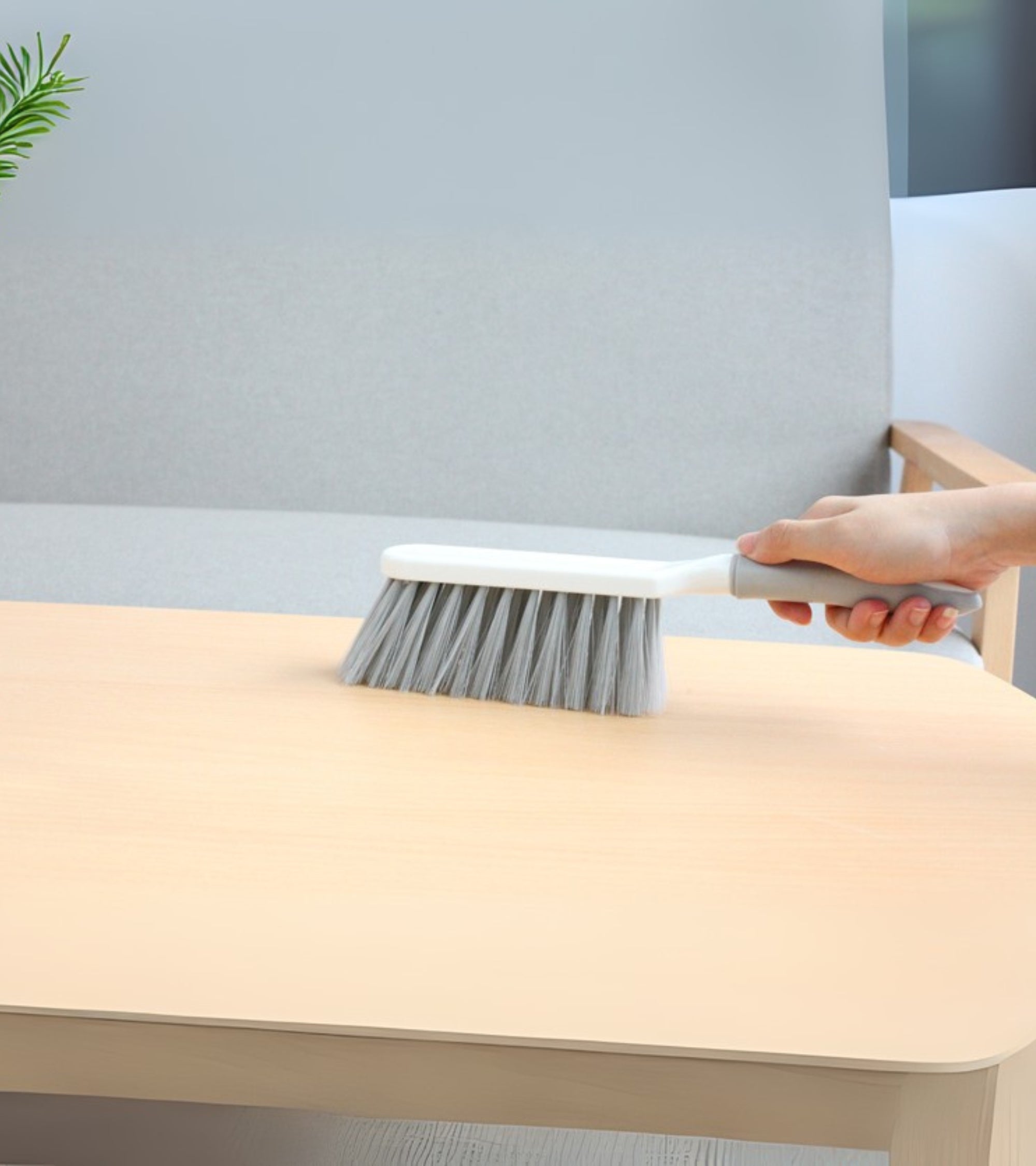 Premsons® Long Handle Cleaning & Dusting Brush – Multi-Purpose Brush with Soft Bristles and Ergonomic Grip for Cleaning Furniture, Corners, Keyboards, Car Interiors, and More