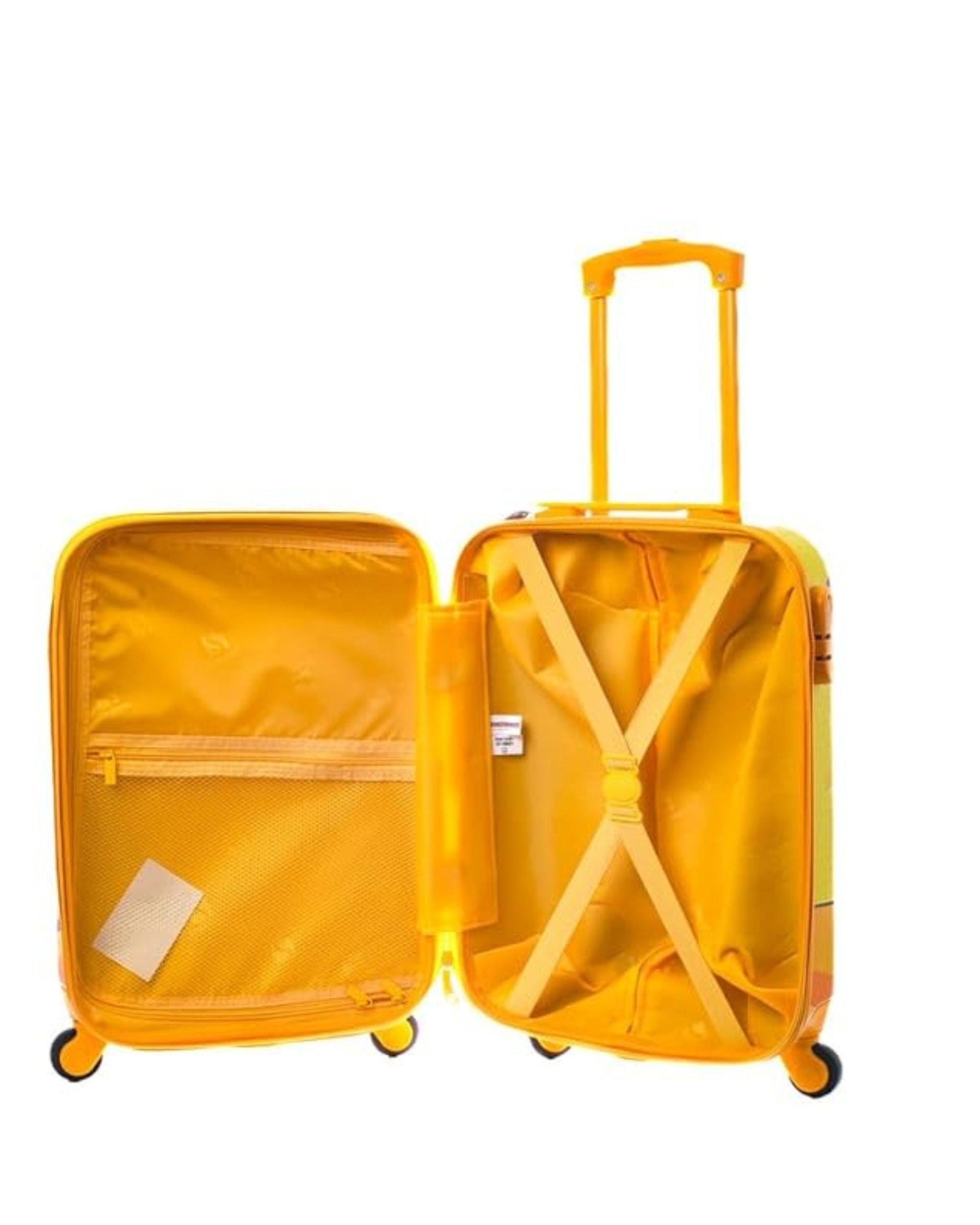 Premsons® Transformers Bumblebee 28-Inch Hard Trolley Bag | Lightweight Travel Luggage for Kids with 360° Spinner Wheels & Telescopic Handle – Yellow