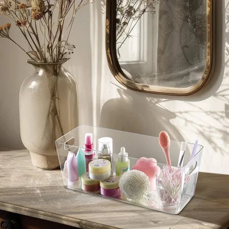 Premsons® Extra Large Plastic Storage Trays | Multi-Utility Organizer for Home, Office & Bathroom | Premium Quality & Easy to Clean