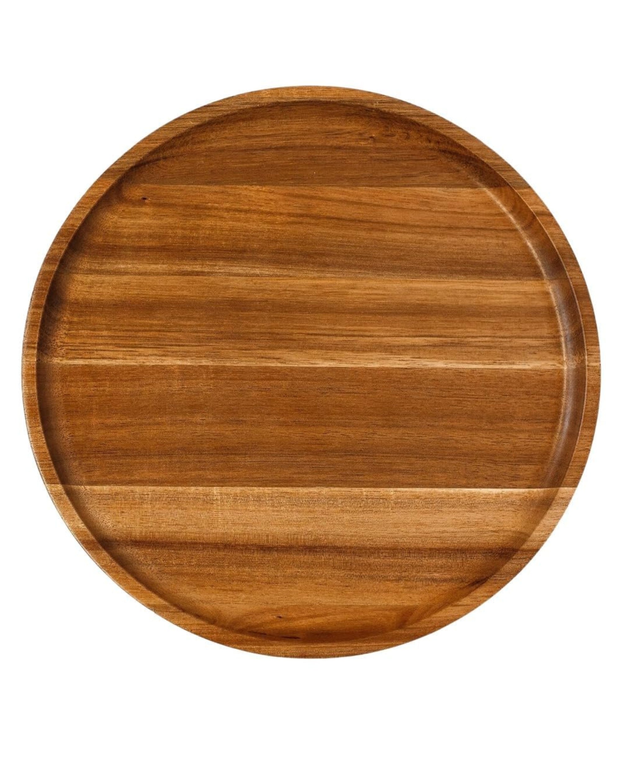 Premsons® Small Wooden Pizza Platter – Eco-Friendly & Unbreakable Serving Tray for Home & Kitchen | Ideal for Pizza, Snacks & Appetizers