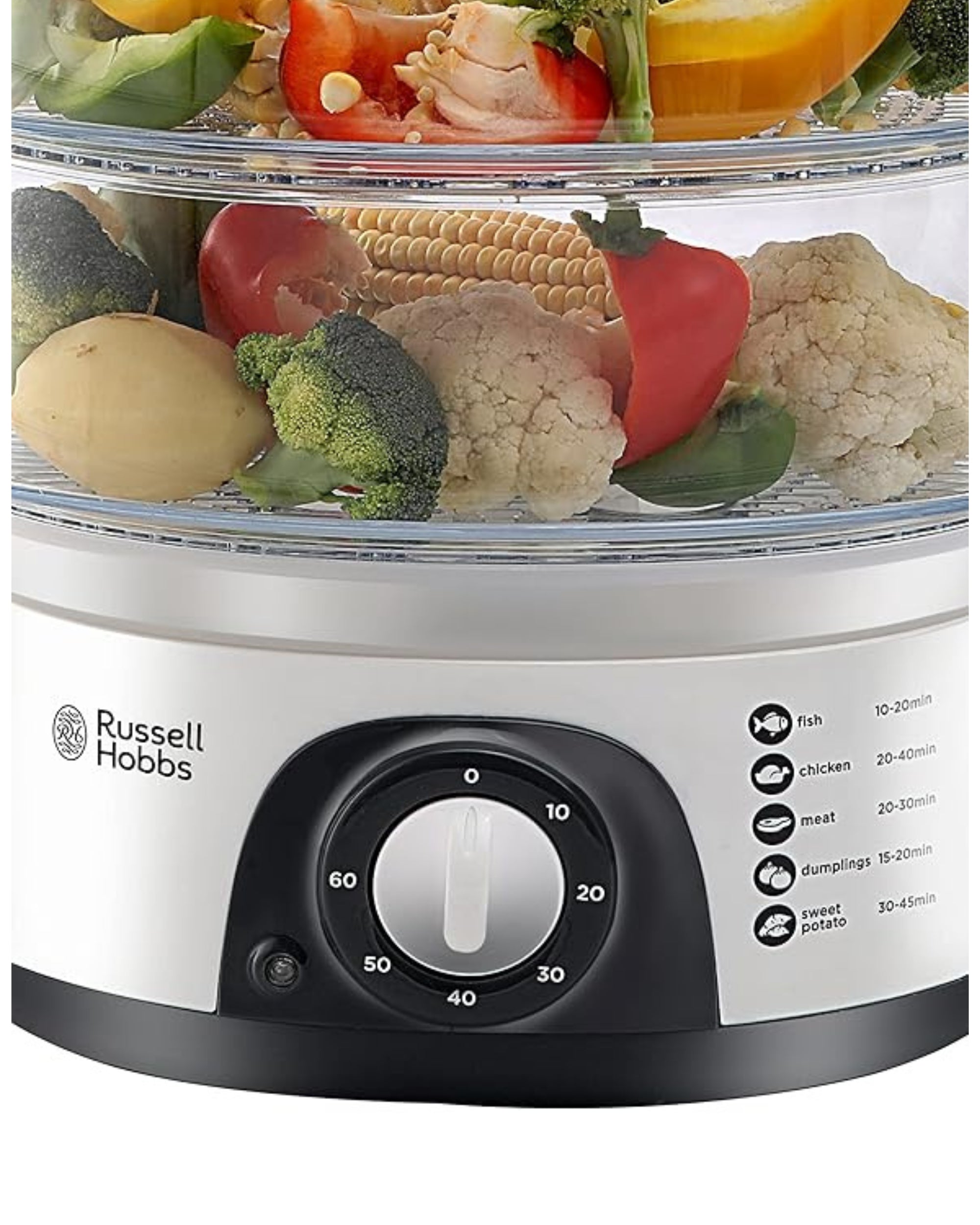 Premsons® 3-Tier Electric Food Steamer – Multipurpose Vegetable, Egg & Rice Steamer with Timer | Fast & Healthy Cooking Appliance for Kitchen