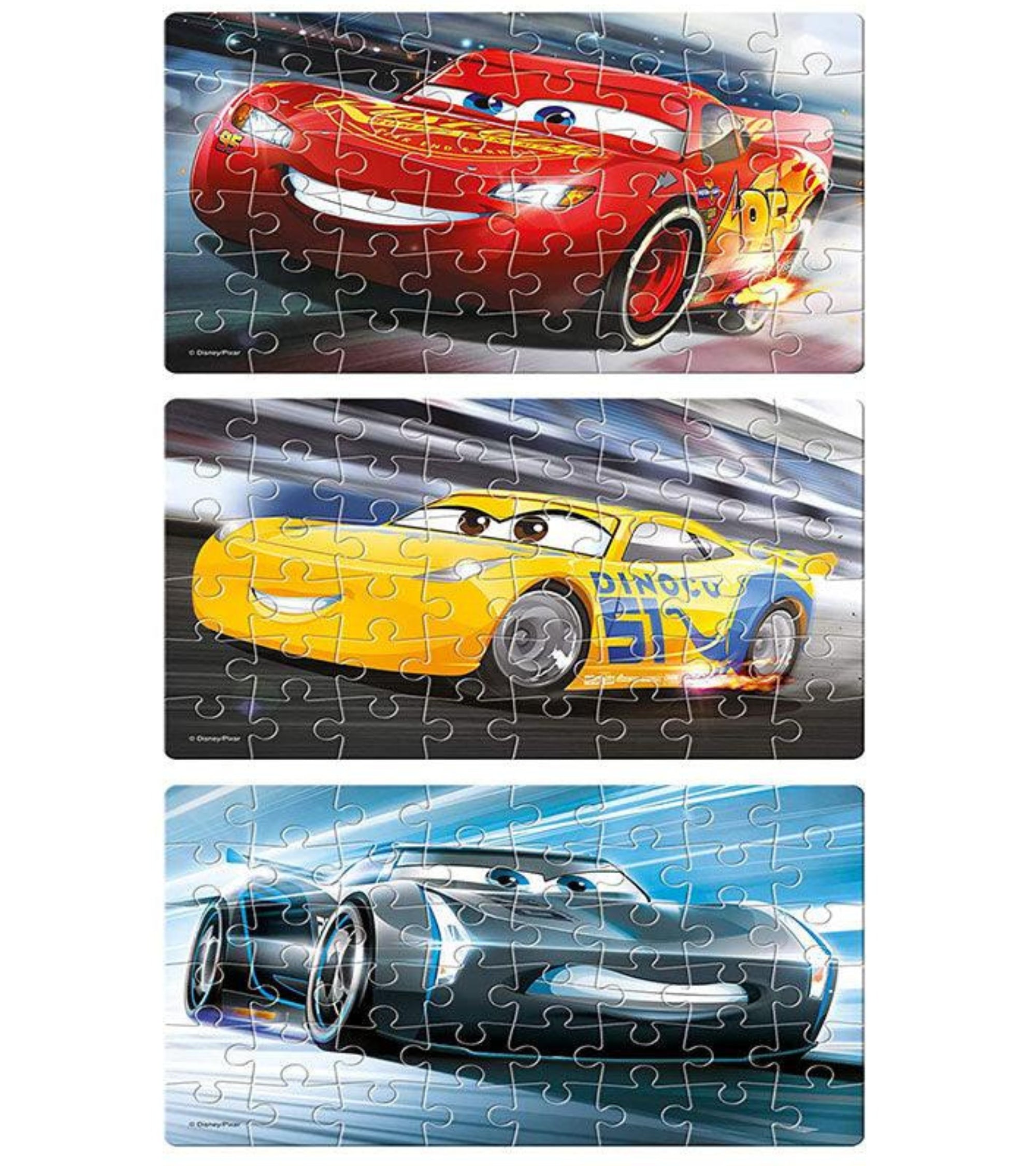 Frank Pixar Cars 3 – 3-in-1 Jigsaw Puzzle for Kids 5+ Years | 48-Piece Fun & Educational Brain Booster Game for Focus & Memory