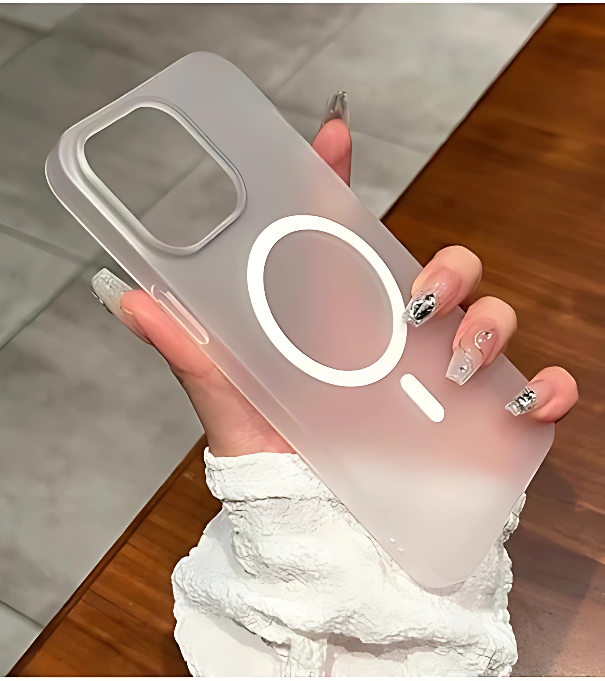 Premsons® Transparent Shockproof Silicone Case with Magnetic Ring Design for iPhone 14 Pro Max – Slim, Lightweight & Protective Back Cover for Daily Use