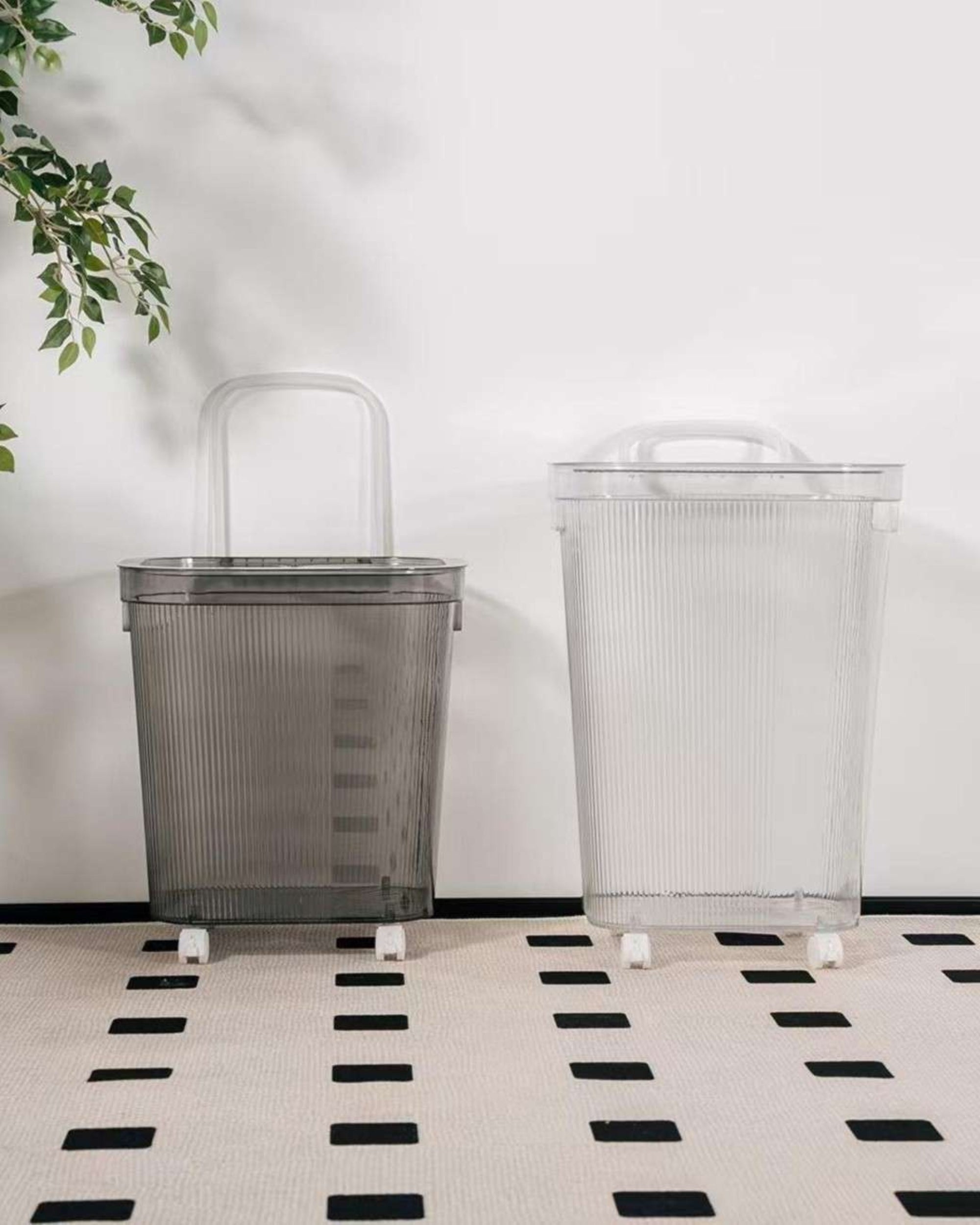 Premsons® Transparent Storage Bin with Wheels & Handles – Durable Multipurpose Organizer Box for Clothes, Toys & Home Storage