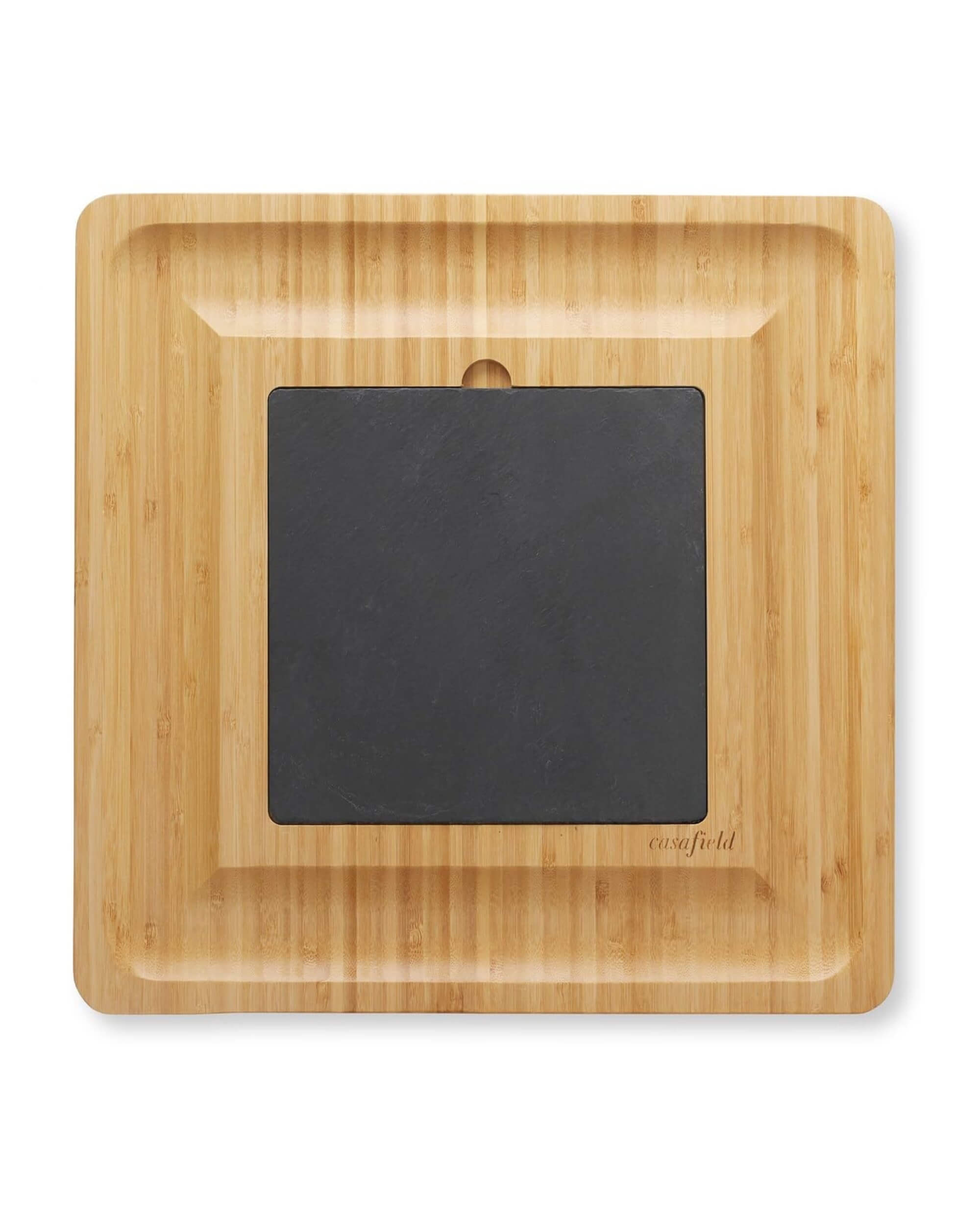 Premsons® Bamboo Cheese Board & Knife Set - Includes 4 Knife + Slide Out Drawer - Rectangle Serving Tray for Snacks Appetizers Cheese Fruits Crackers - Ideal for Home Party Dinner Special Occasions