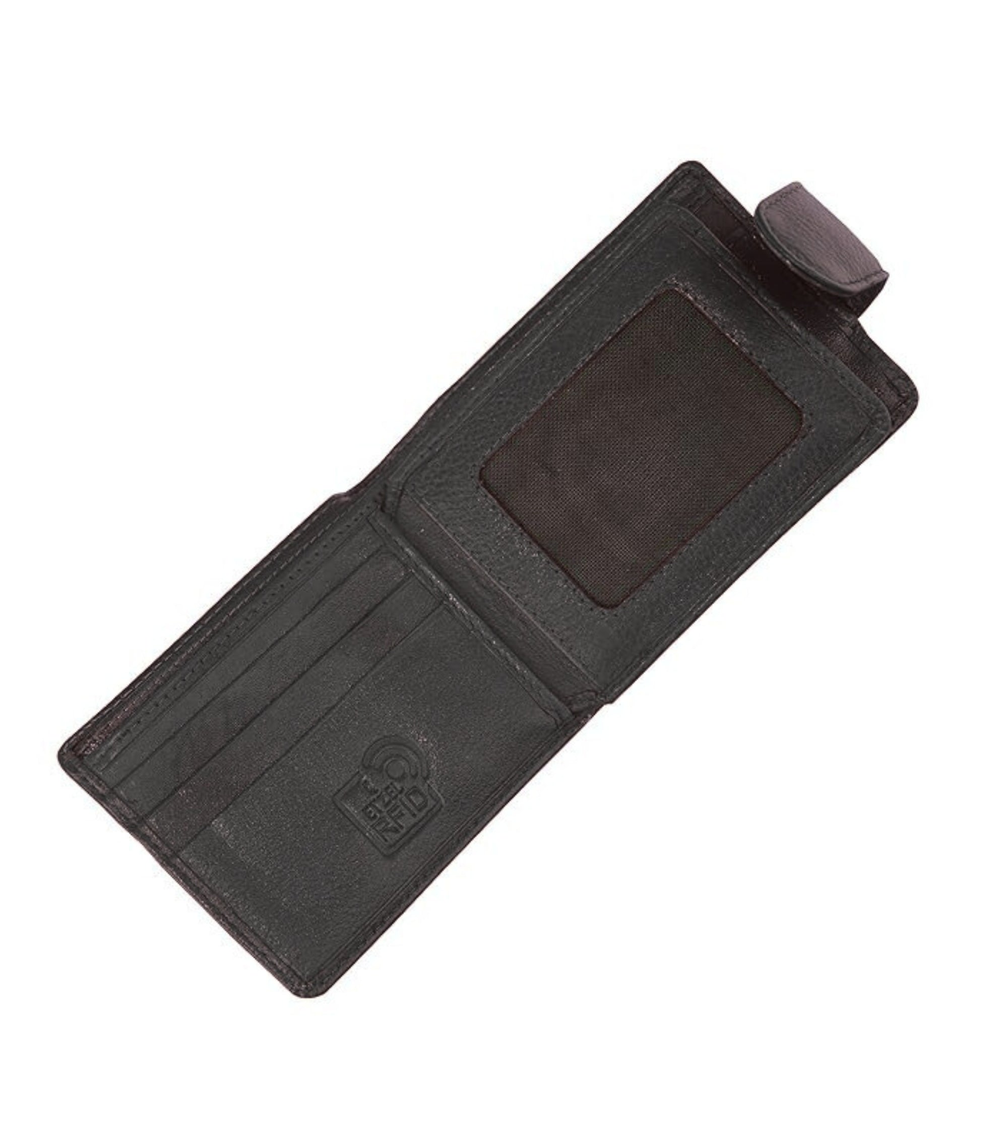 Premsons® Wallet for Men – 2 Fold Smooth Grain Purse with Multiple Card Slots, Cash Compartments & Coin Pocket – Slim Card Holder with Gift Box (Black)