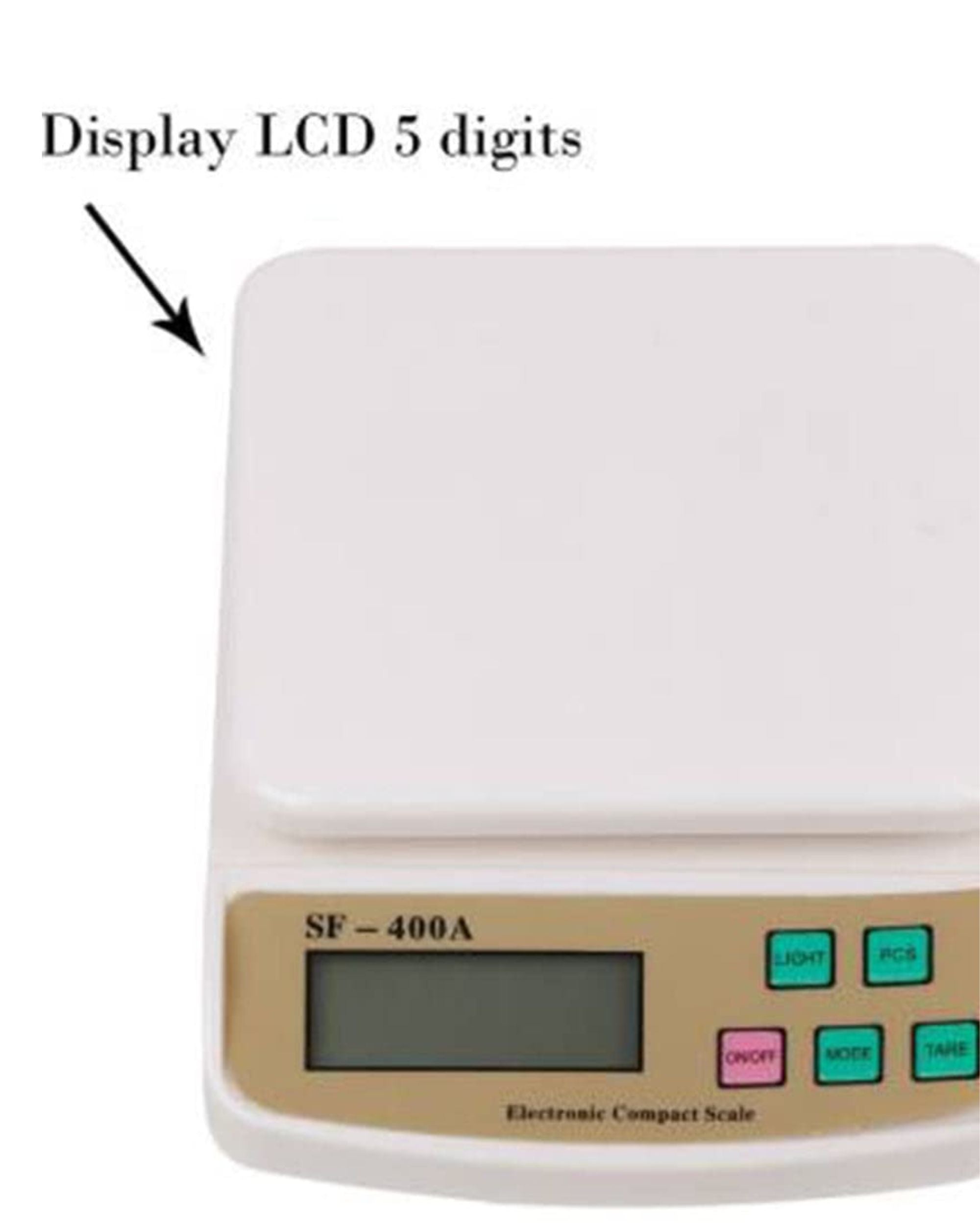 Premsons SF-400A Multi-Purpose Digital Kitchen Weighing Scale | 10Kg | LCD | Battery Operated