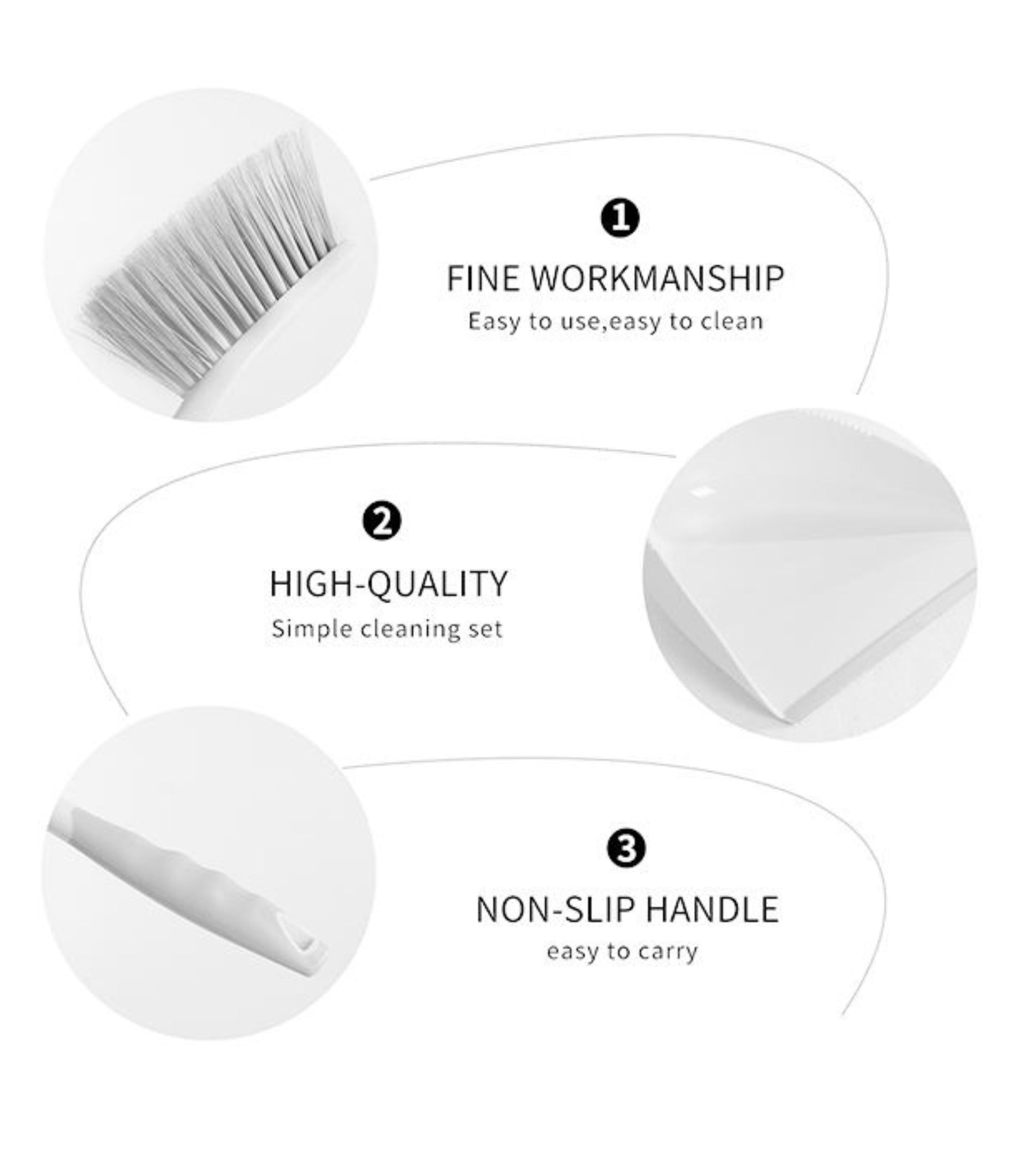 Premsons® Dustpan and Brush Set | Compact Cleaning Tool with Soft Bristles & Comfortable Grip – Ideal for Home, Kitchen, Office & Tabletop Cleanin