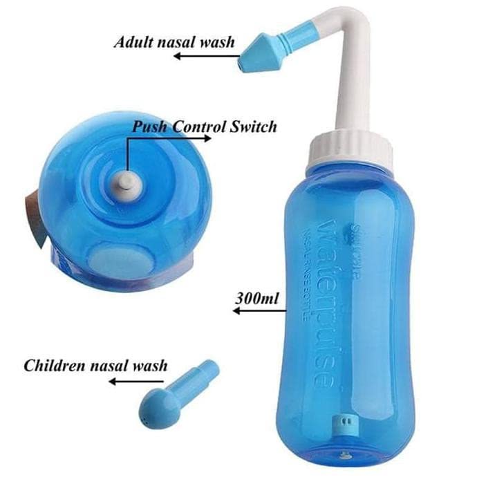 Premsons® Anti-Microbial Jal Neti Sinus Cleaner pot Includes 2 Nozzles, 40g Neti Salt For Children & Adults