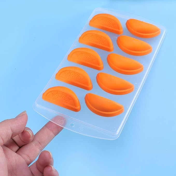 Premsons® Pop-Up Ice Cube Trays for Freezer – Easy Release Moulds with Flexible Silicone Bottom, Durable Plastic, Stackable Design, Ideal for Home, Bar & Party Use – 10-Cube Trays