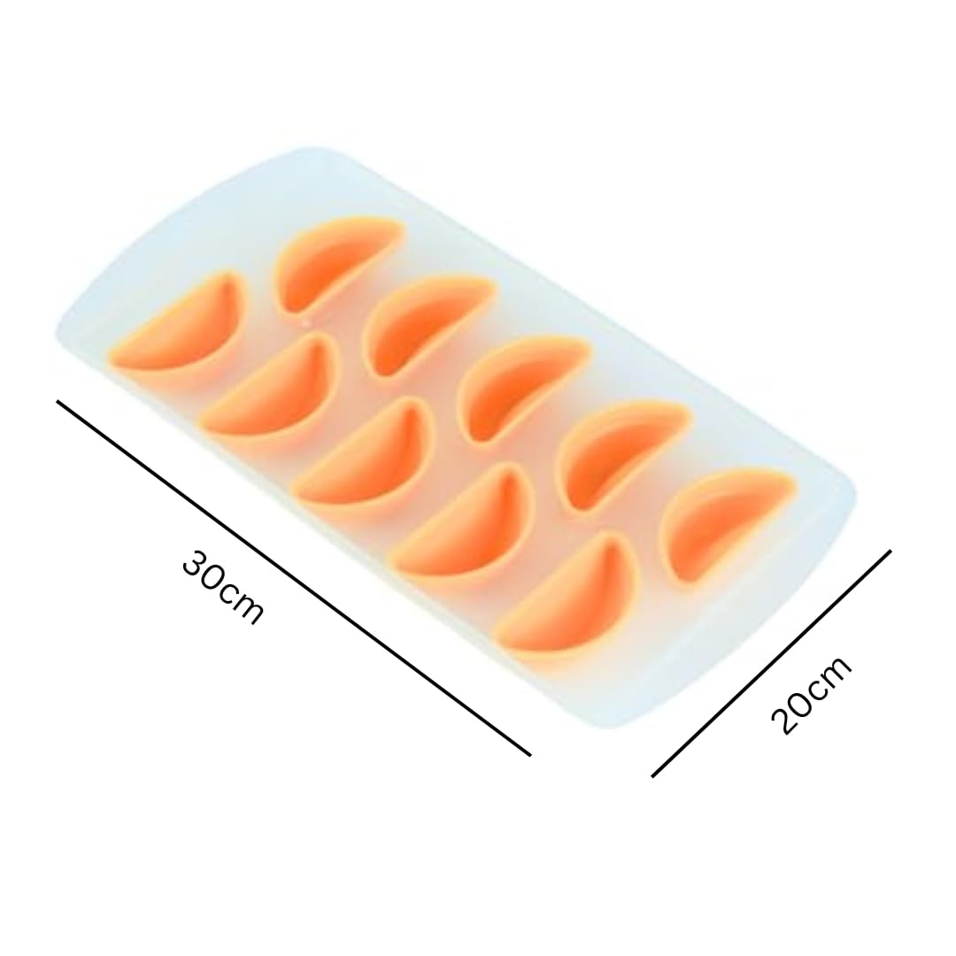 Premsons® Pop-Up Ice Cube Trays for Freezer – Easy Release Moulds with Flexible Silicone Bottom, Durable Plastic, Stackable Design, Ideal for Home, Bar & Party Use – 10-Cube Trays