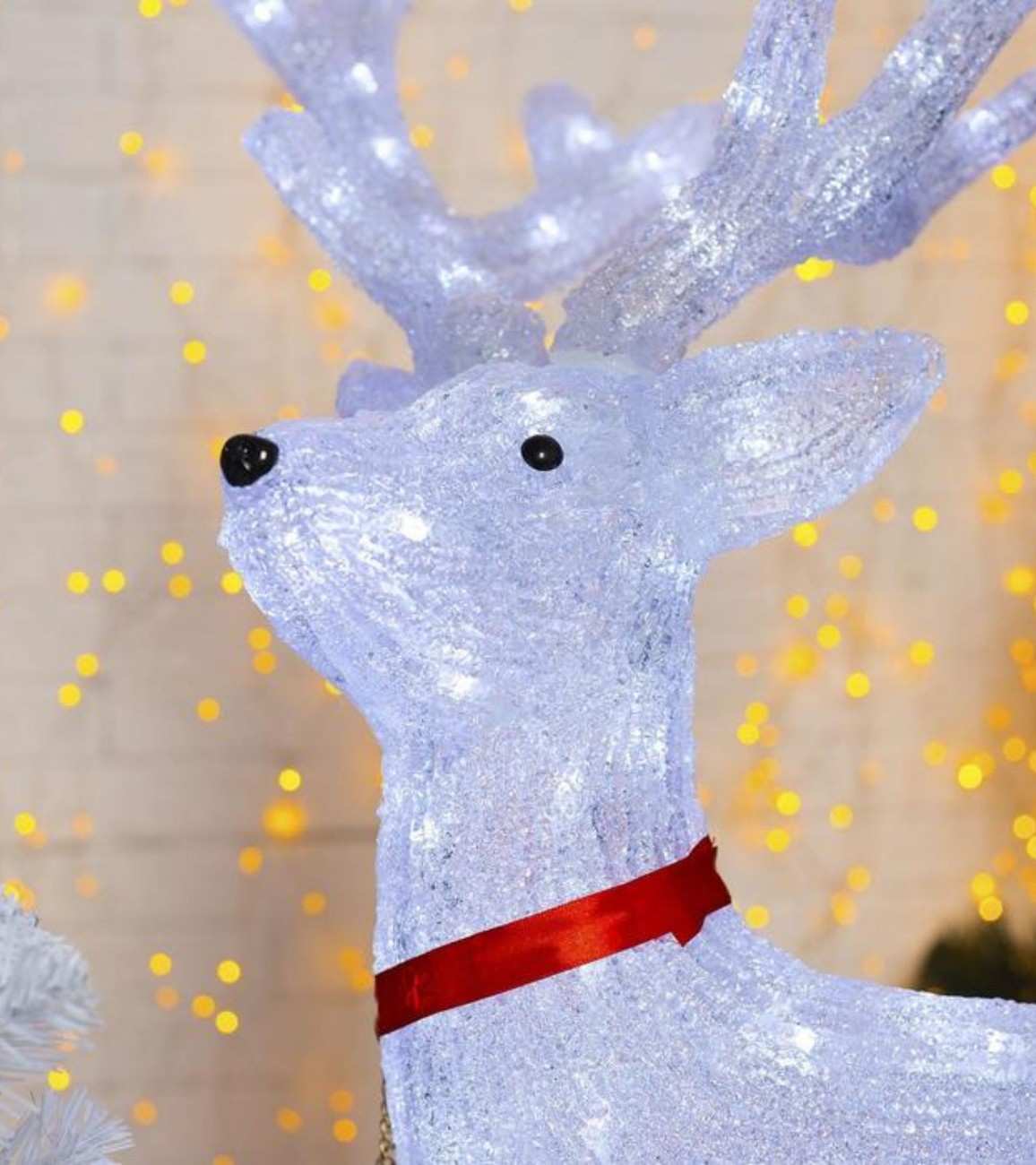 Premsons® Light-Up Reindeer Christmas Decor – Standing Holiday Statue