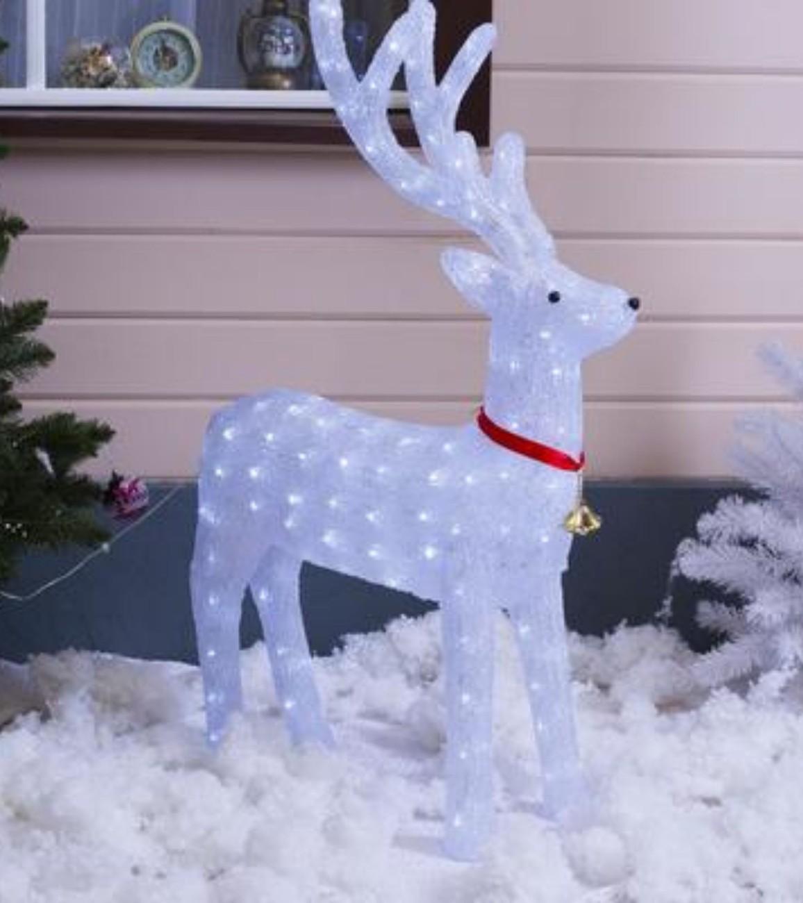 Premsons® Light-Up Reindeer Christmas Decor – Standing Holiday Statue
