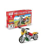 Mechanix Motorbikes STEM Toy, Building and Construction Set for Boys and Girls Age 7+ Years