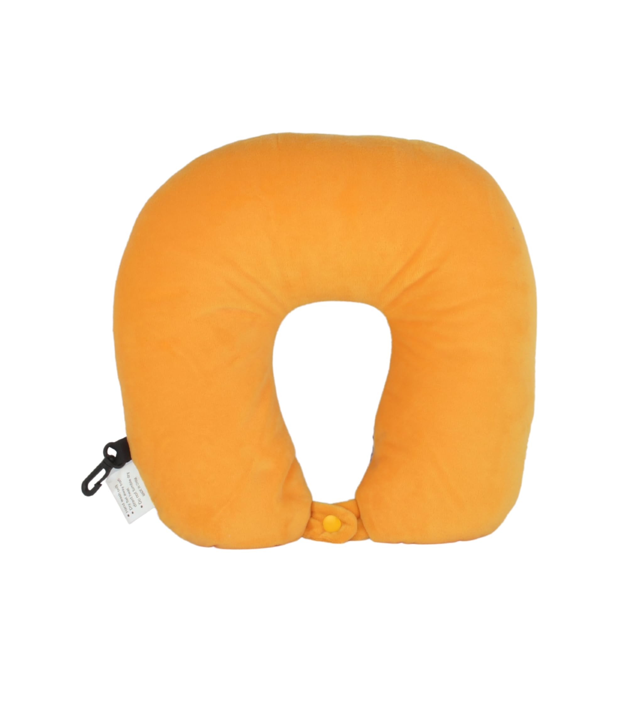 Cushy® Travel Neck Pillow with 360-Degree Head Support - Micro Beads Luxury Soft Pillow for Sleeping Rest - Home Travel Airplane Car - Printed, Yellow & Blue