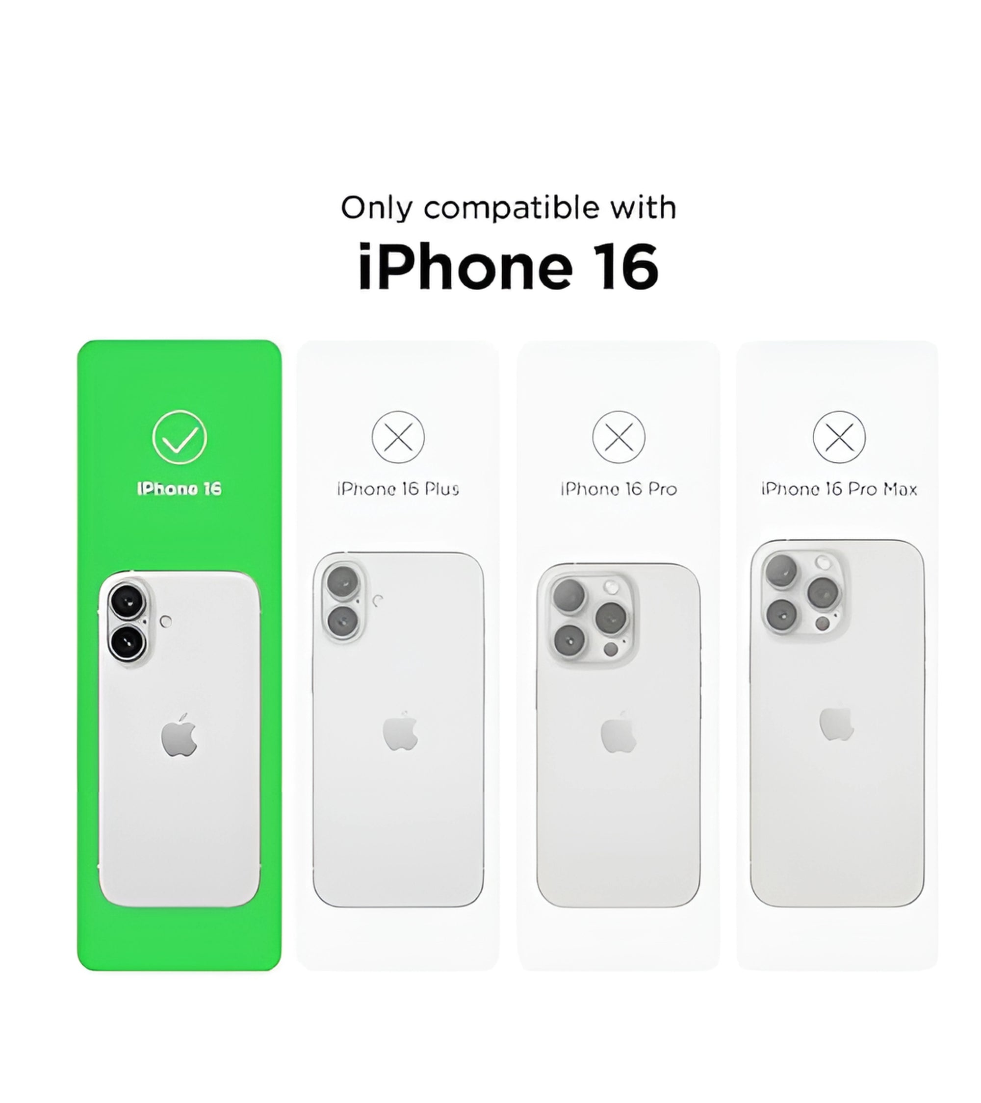 Premsons® Soft Silicone Back Case for iPhone 16 – Slim Fit, Shockproof, Matte Finish Protective Cover