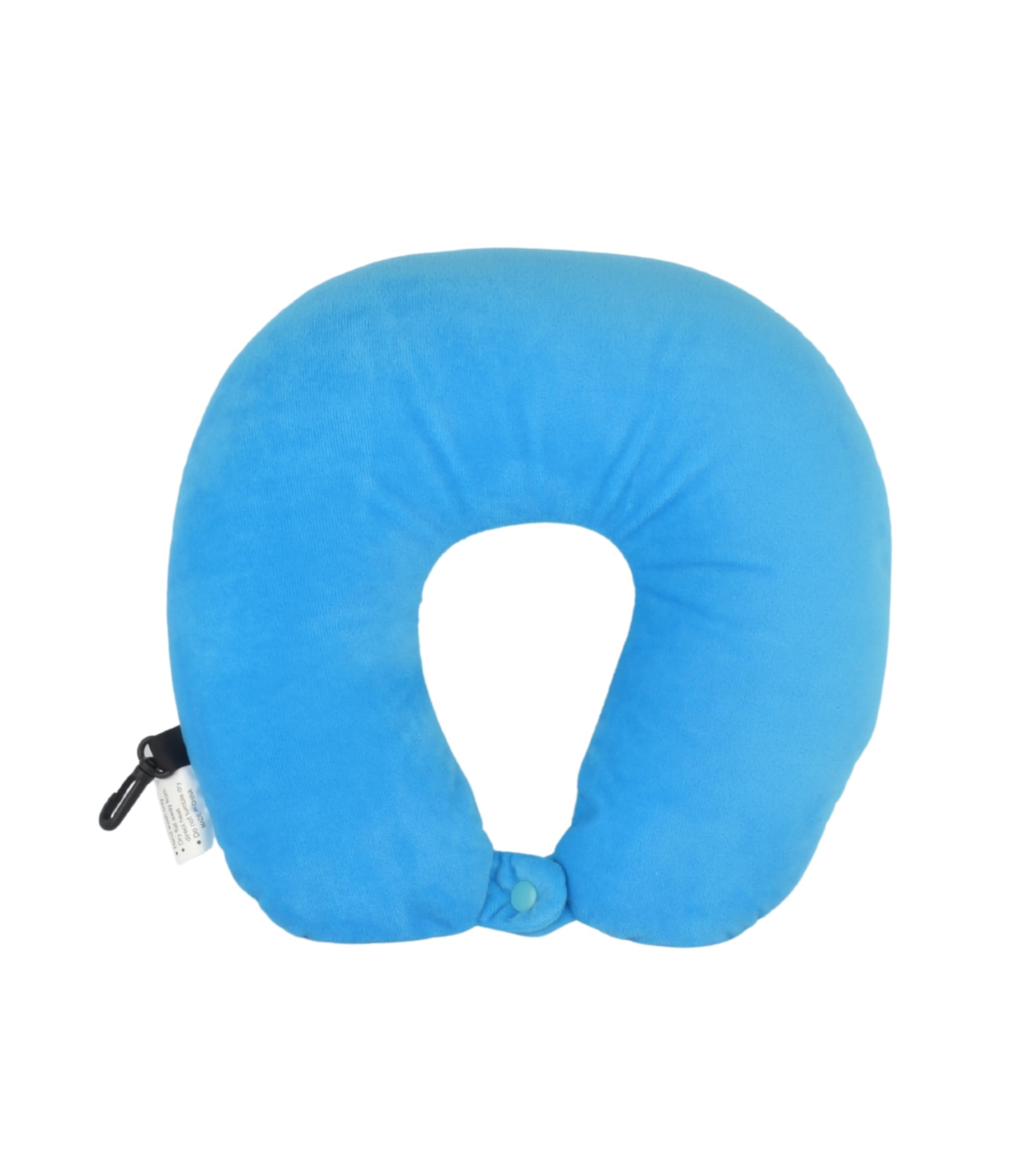Cushy® Travel Neck Pillow with 360-Degree Head Support - Micro Beads Luxury Soft Pillow for Sleeping Rest - Home Travel Airplane Car - Printed, Baby Blue
