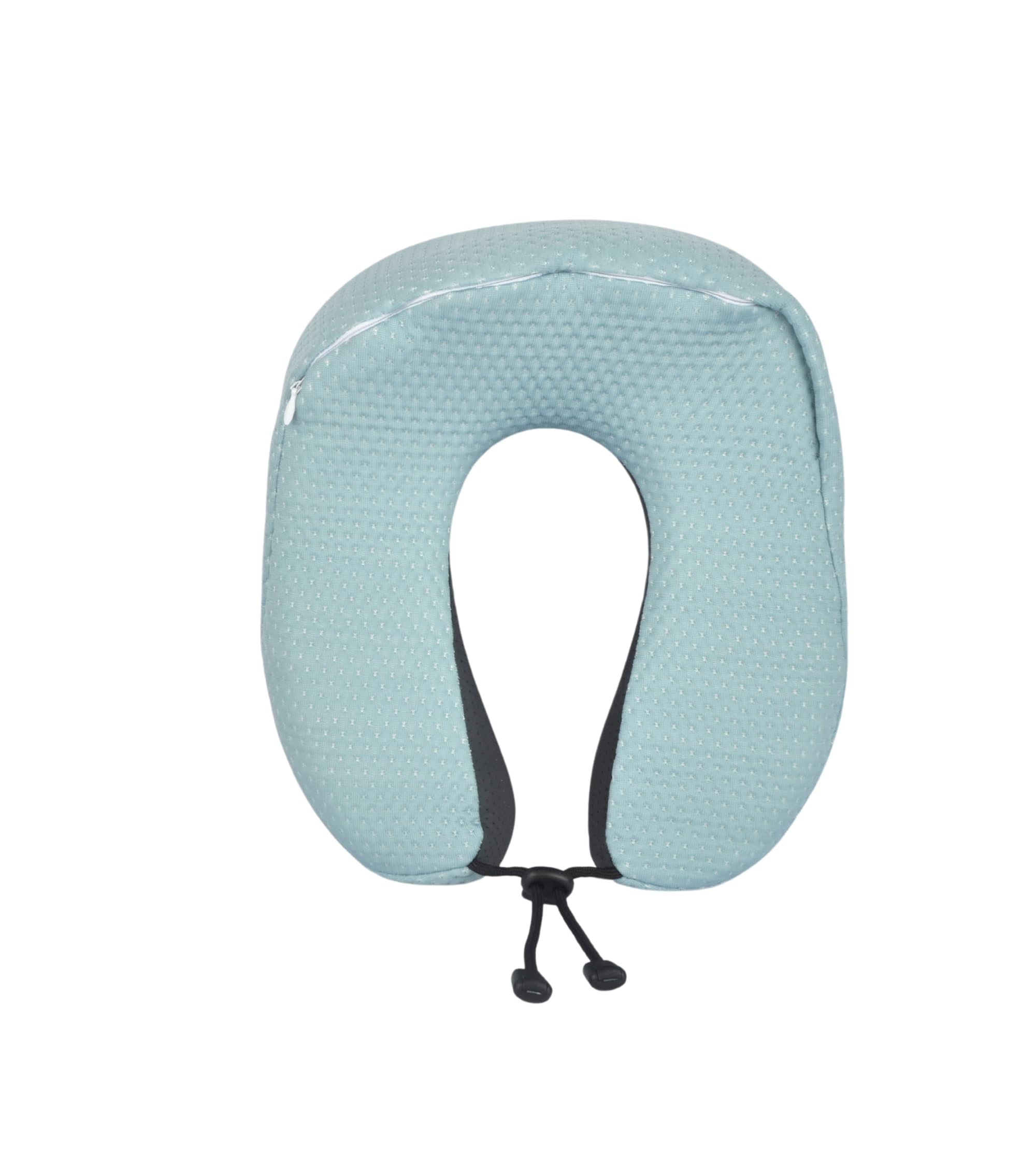 Cushy® Travel Neck Pillow with 360-Degree Head Support - Memory Foam Luxury Soft Pillow for Sleeping Rest - Home Travel Airplane Car - with Adjustable Toggles, Blue