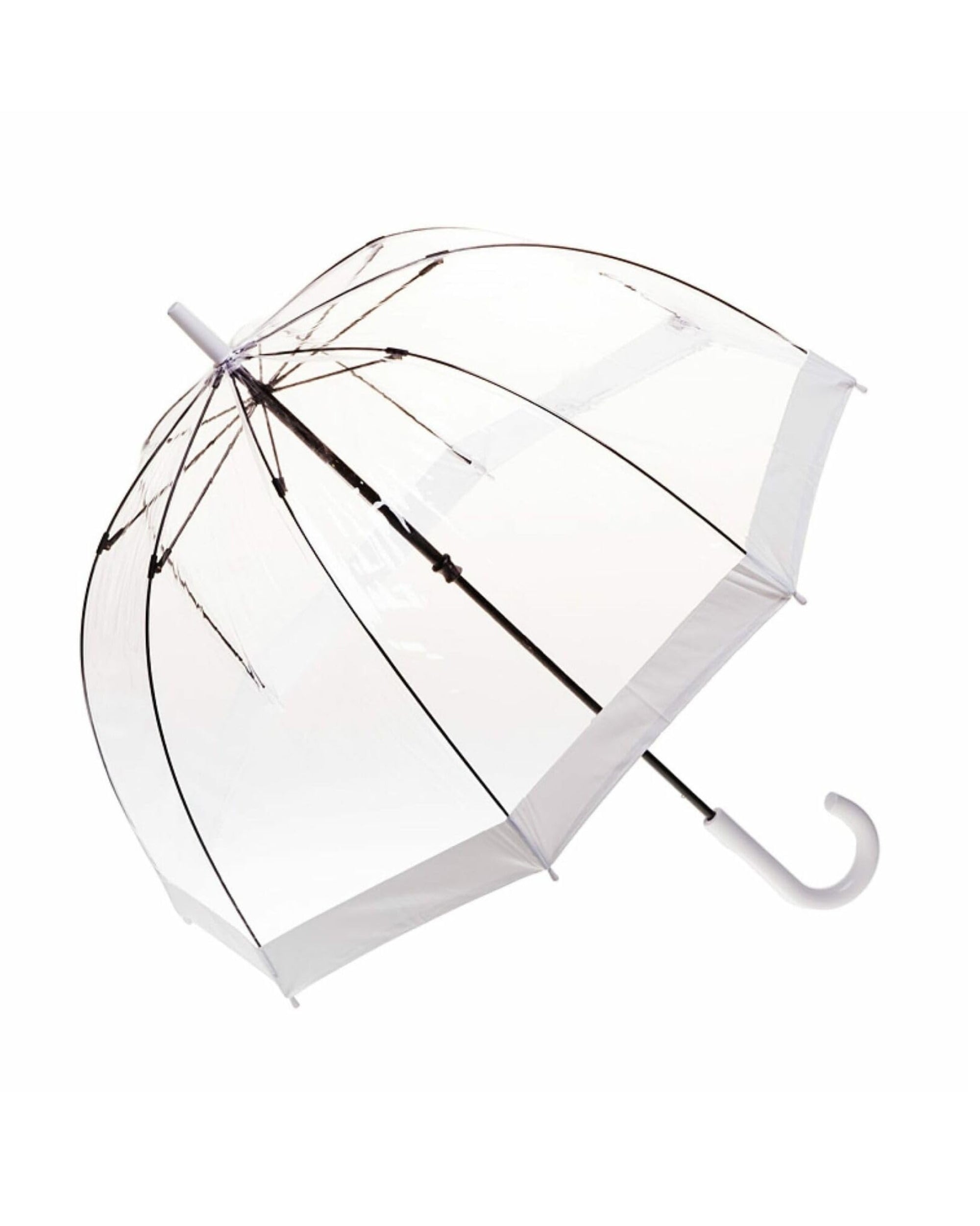 Premsons® Clear Transparent Umbrella for Girls – Stylish Bubble Dome with Handle – Lightweight, Windproof & Durable - for Kids