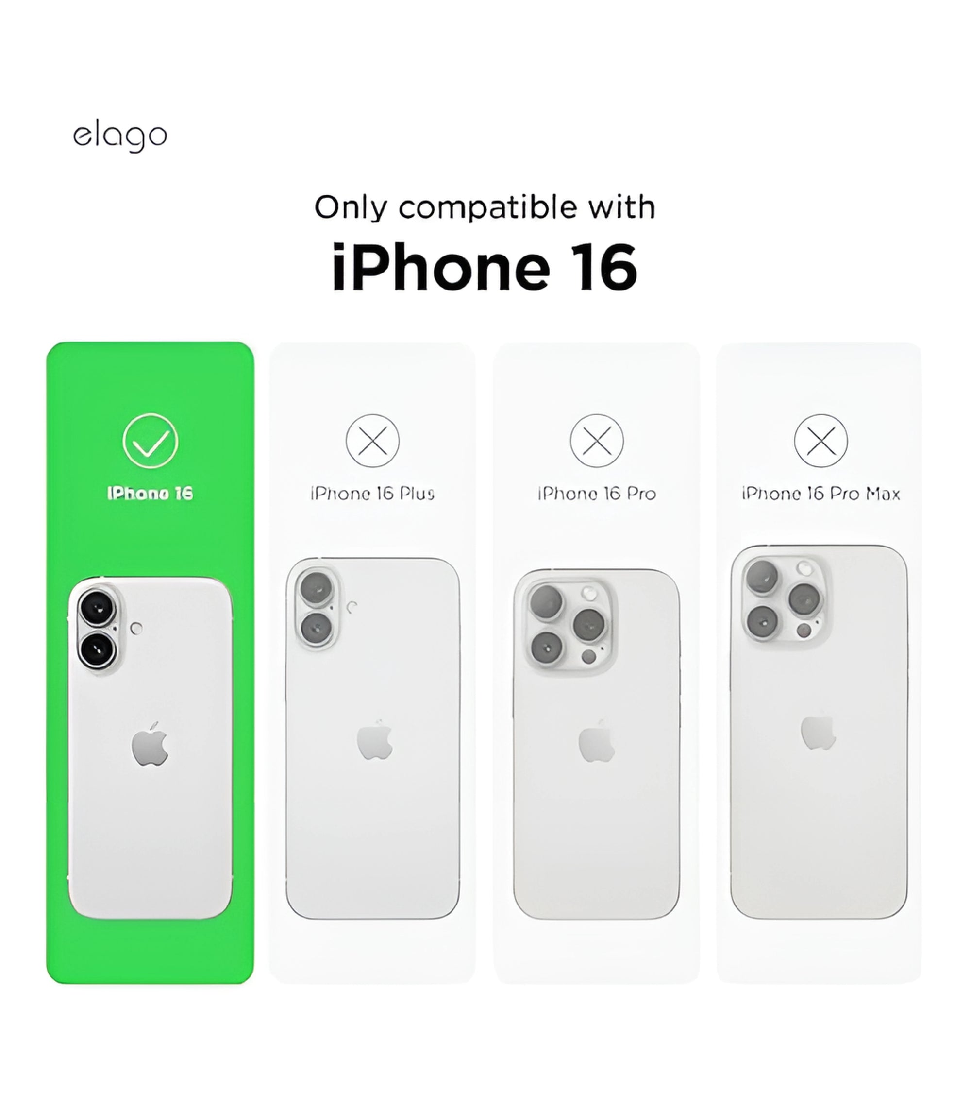 Premsons® Soft Silicone Back Case for iPhone 16 – Slim Fit, Shockproof, Matte Finish Protective Cover