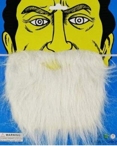 Premsons® Party Halloween Costume Accessories for Your Birthday , for Halloween , Parties , Gift , Favors , Fun , Birthday , Fiesta , Games , Home - for Kid Adult (Beards Mustaches - White)
