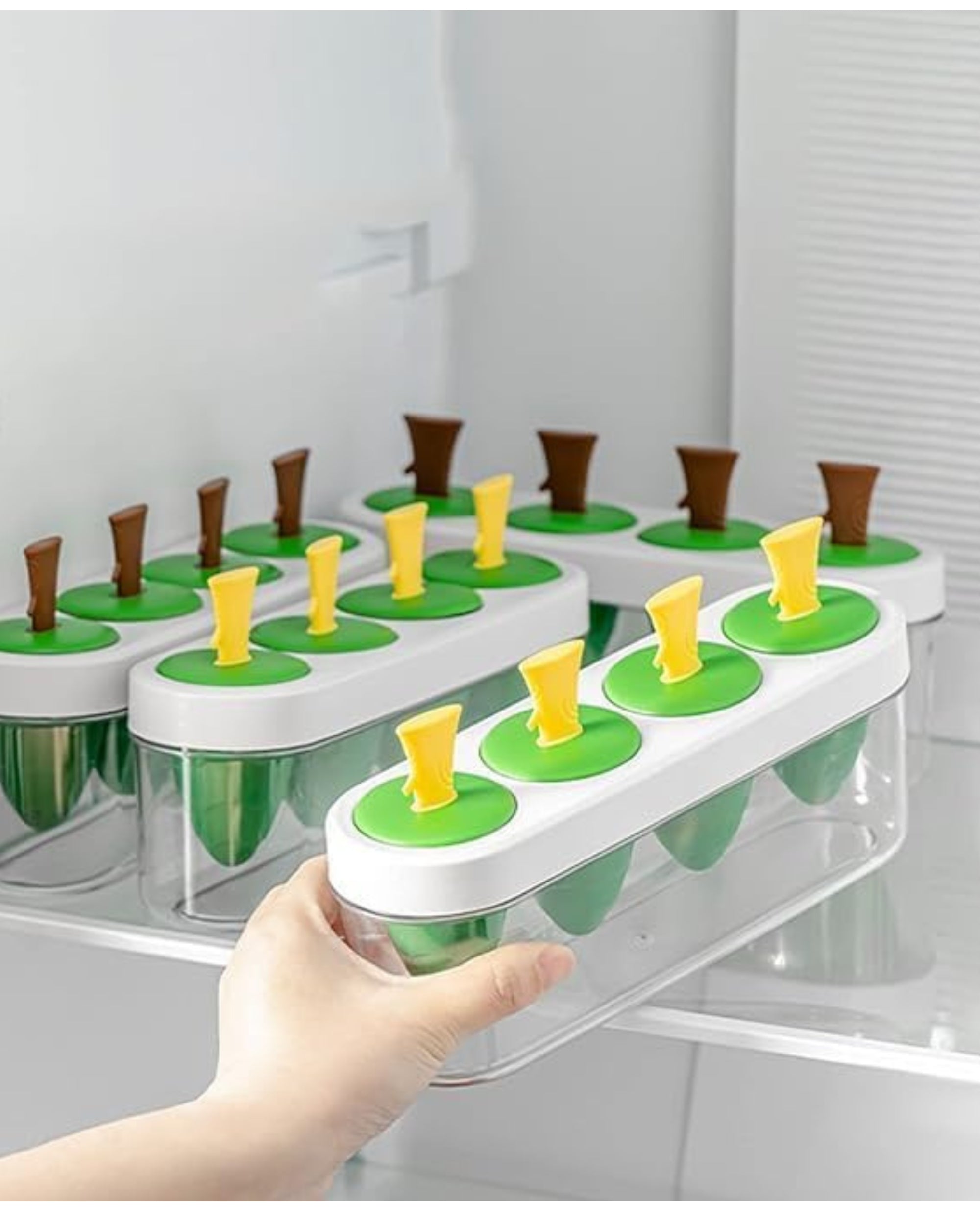 Premsons® Popsicle & Ice Cube Mould Set – Reusable Silicone Tray for Homemade Ice Cream, Ice Lollies & Frozen Treats – Easy Release, Fun for Kids & Adults