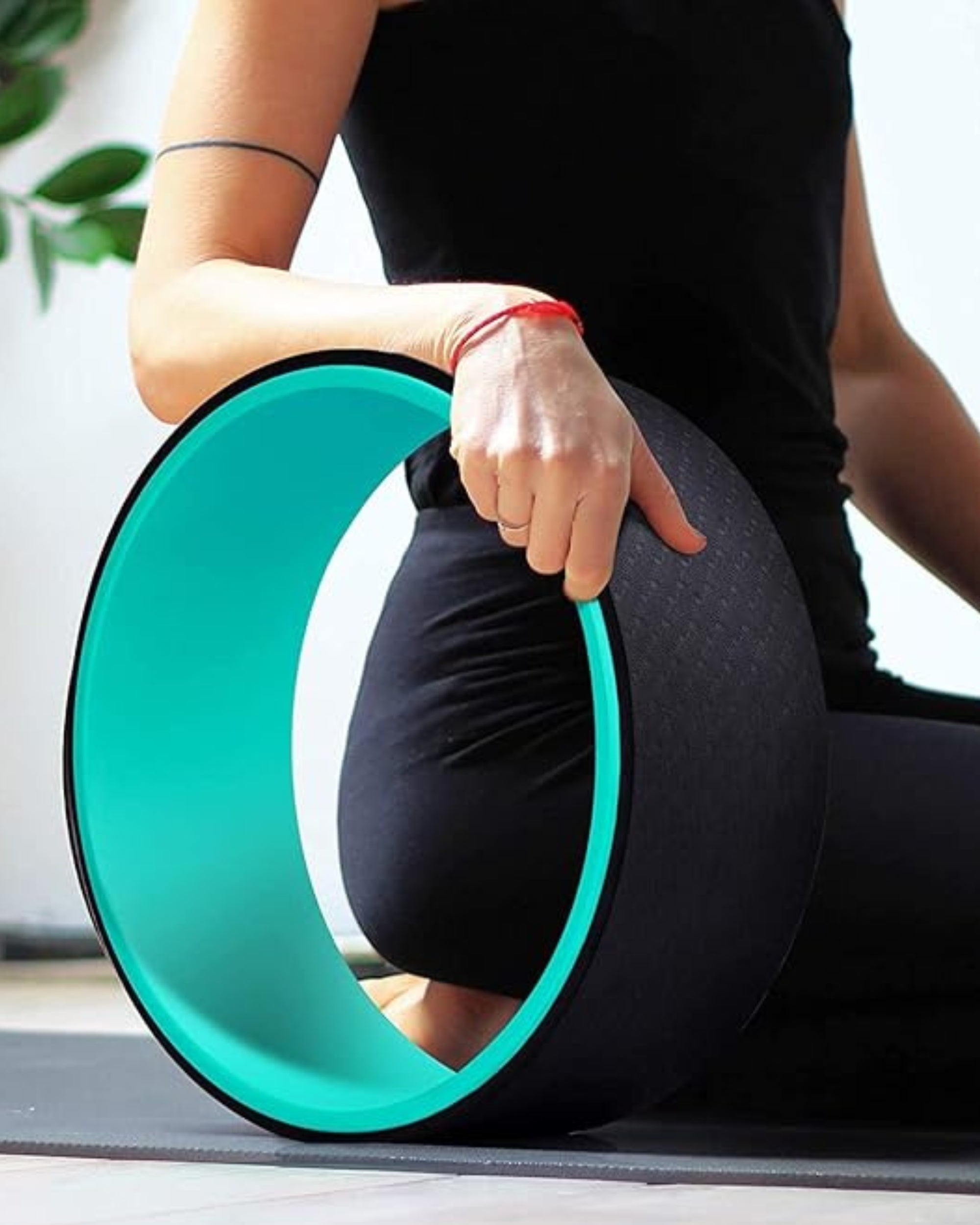Premsons® Yoga Wheel – Back Opener & Flexibility Trainer for Yoga, Stretching, Backbends & Pain Relief | Improve Balance, Poses & Posture – Strong, Anti-Slip Design for Men & Women