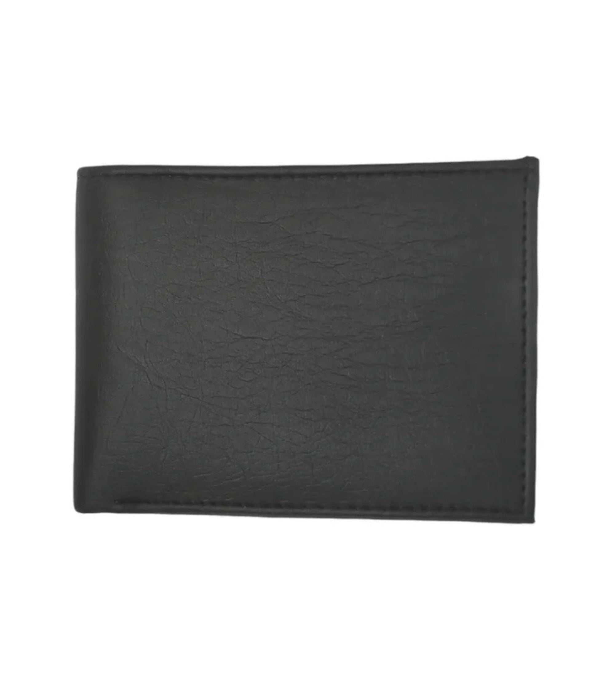 Premsons® Men's Classic Black Genuine Leather Bi-Fold Wallet – Slim, Stylish, and Durable with Multiple Card Slots and Cash Compartment - Black