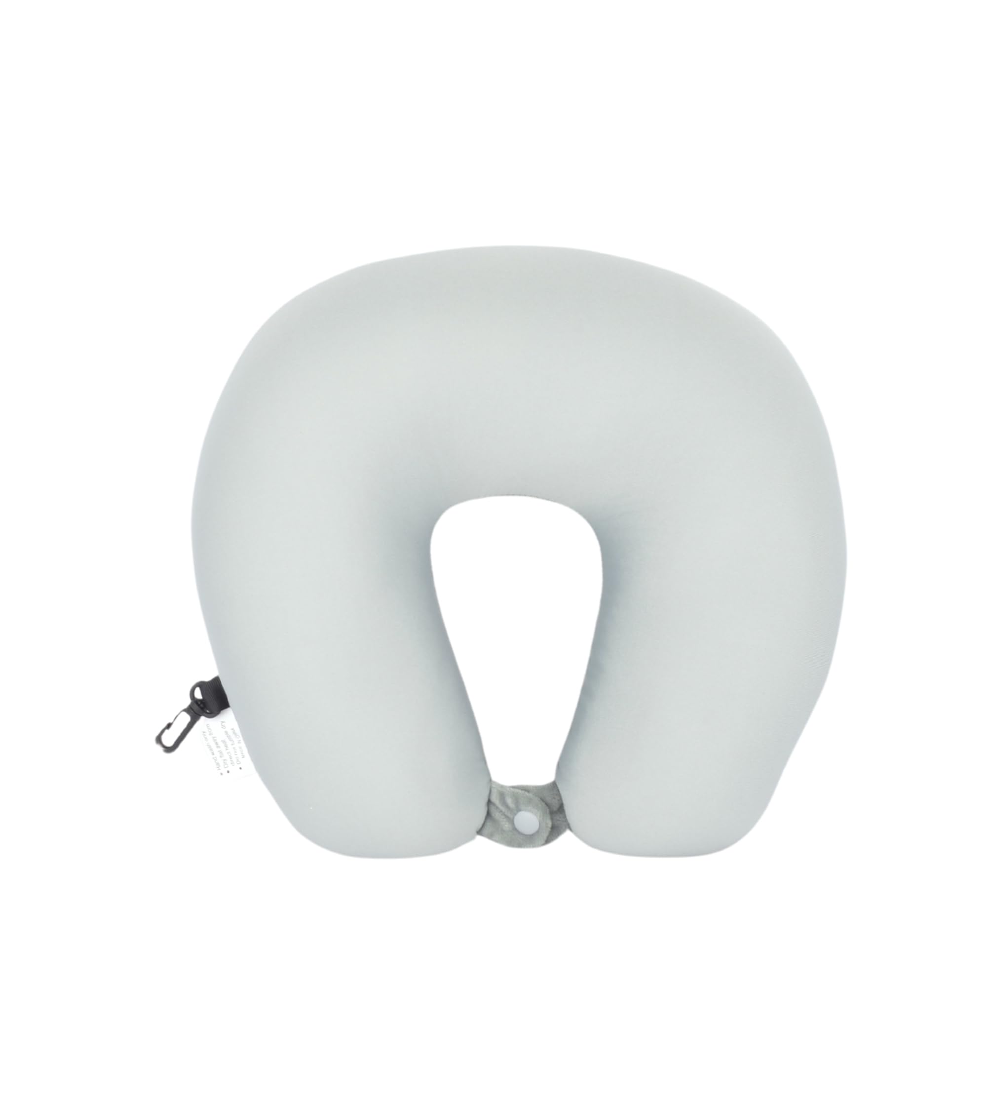 Cushy® Travel Neck Pillow with 360-Degree Head Support - Memory Foam Luxury Soft Pillow for Sleeping Rest - Home Travel Airplane Car - Plain, Grey