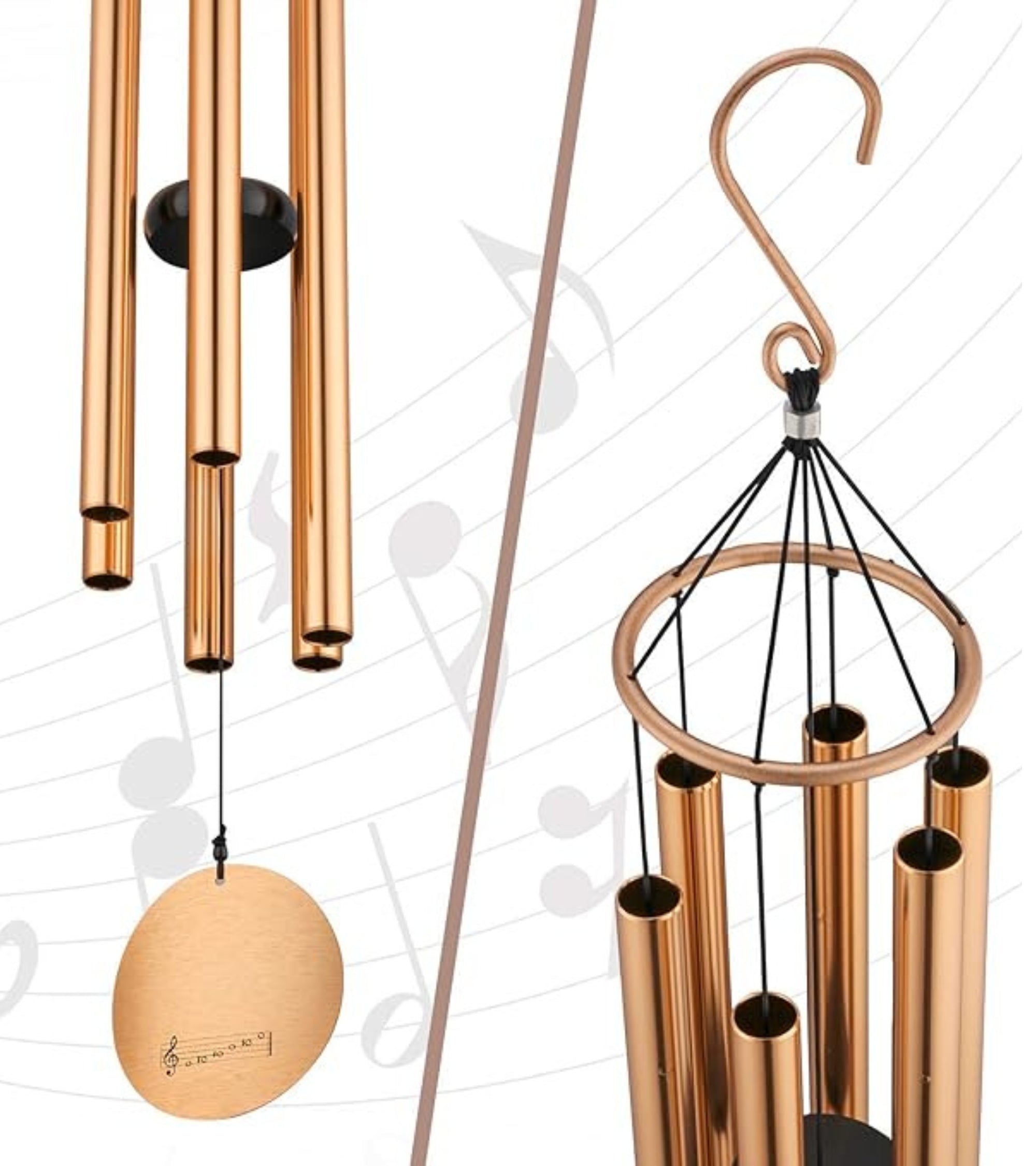 Premsons® Wind Chimes – Handcrafted Decorative Hanging with Soothing Melodic Tones for Balcony, Garden, Patio, or Indoor Décor | Weatherproof & Durable Design for Peaceful Ambiance