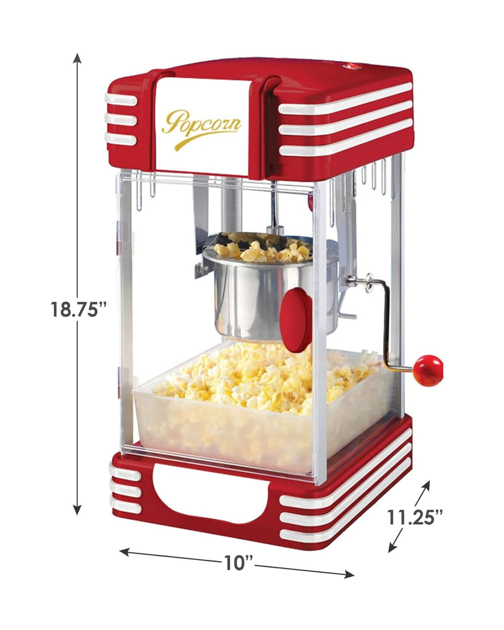 Premsons® Popcorn Maker – Hot Air Popcorn Machine for Oil-Free, Healthy & Quick Snack Making | Portable & Easy to Use Popcorn Popper for Home & Parties