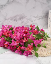Premsons® High-Quality Artificial Bougainvillea Stems – Lifelike Faux Flowers for Vases, Centerpieces & Wall Decor